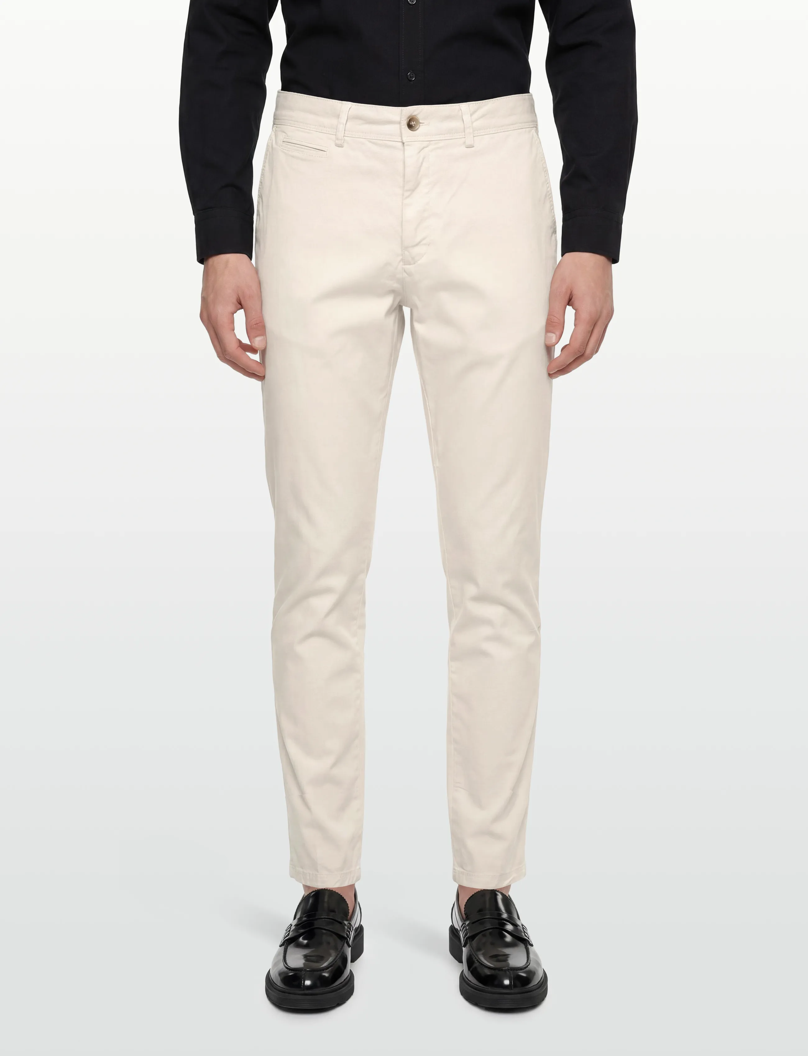 Oscar Jacobson - Danik Trousers - chinosy - creme white - 3