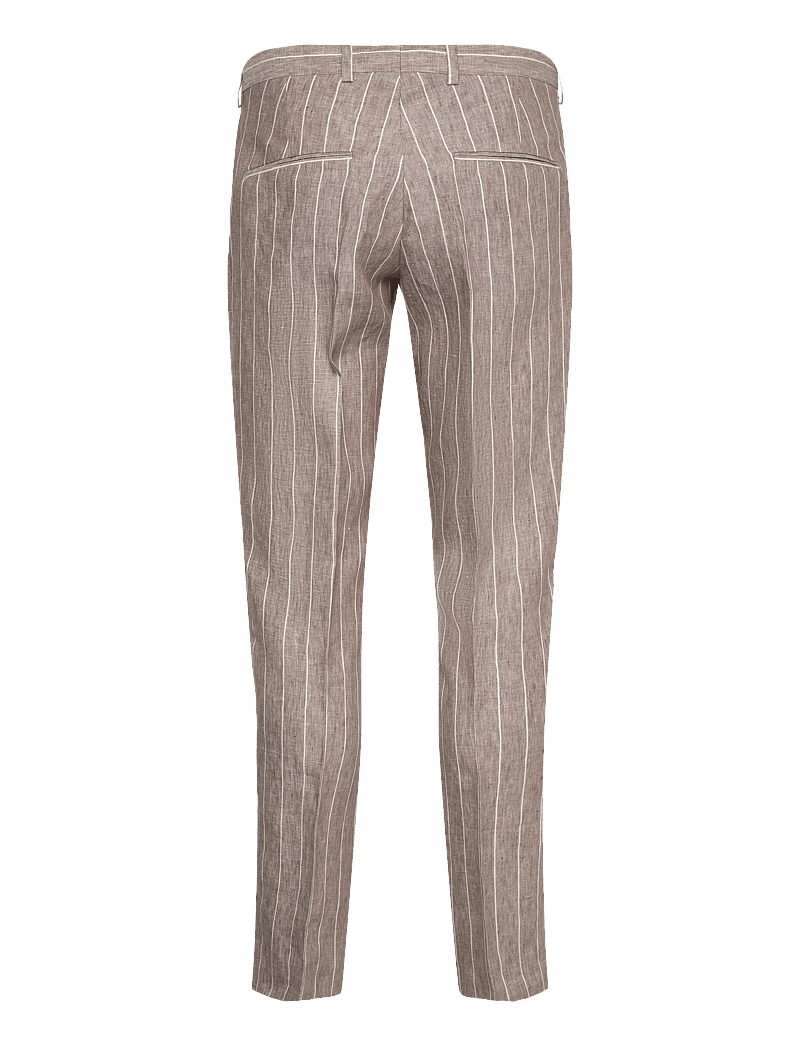 Oscar Jacobson - Dandy Trousers - dressbukser i lin - brindle beige - 1