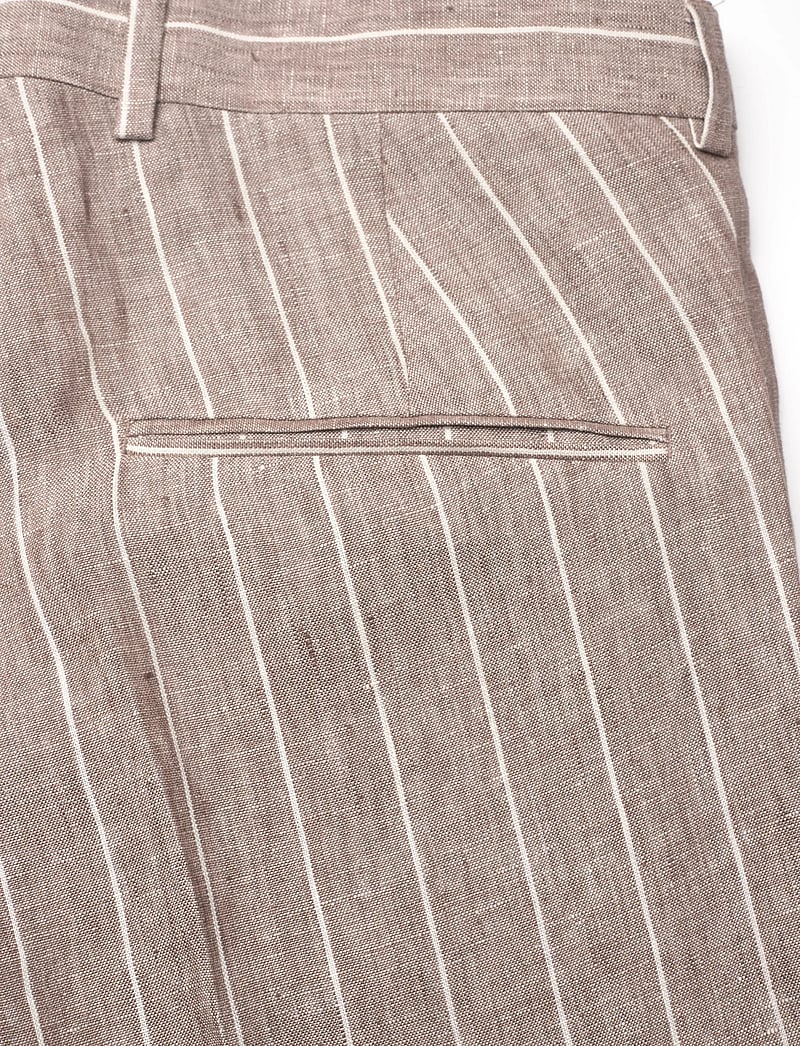 Oscar Jacobson - Dandy Trousers - dressbukser i lin - brindle beige - 4