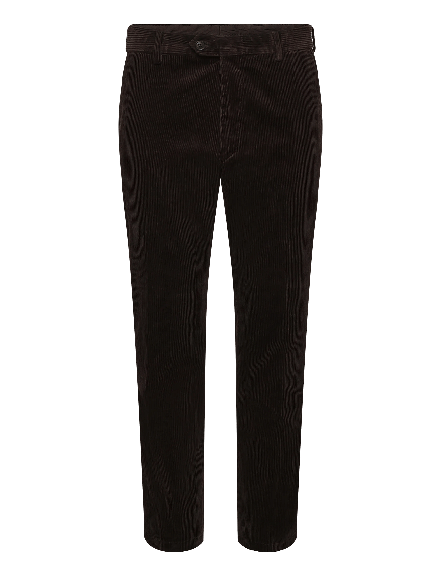 Oscar Jacobson - Dandy Trousers - freizeithosen - dark brown - 0