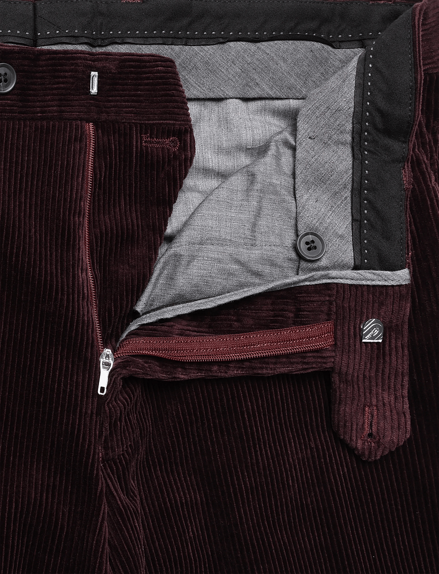 Oscar Jacobson - Dandy Trousers - freizeithosen - red moon - 3