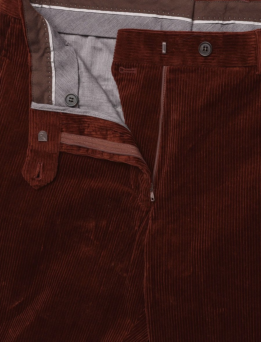 Oscar Jacobson - Dandy Trousers - freizeithosen - rustic brown - 3