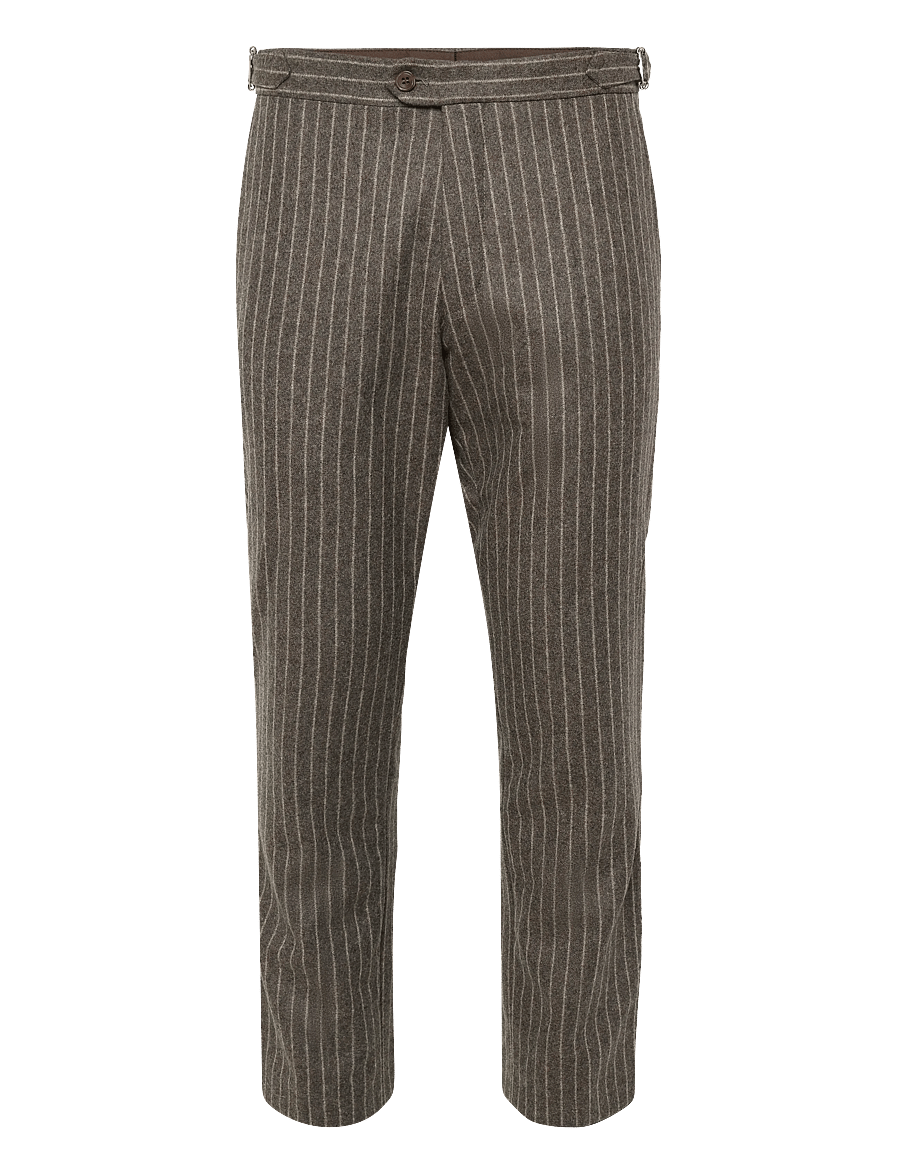Oscar Jacobson - Dandy Side Adjuster Trousers - hazelnut brown - 0