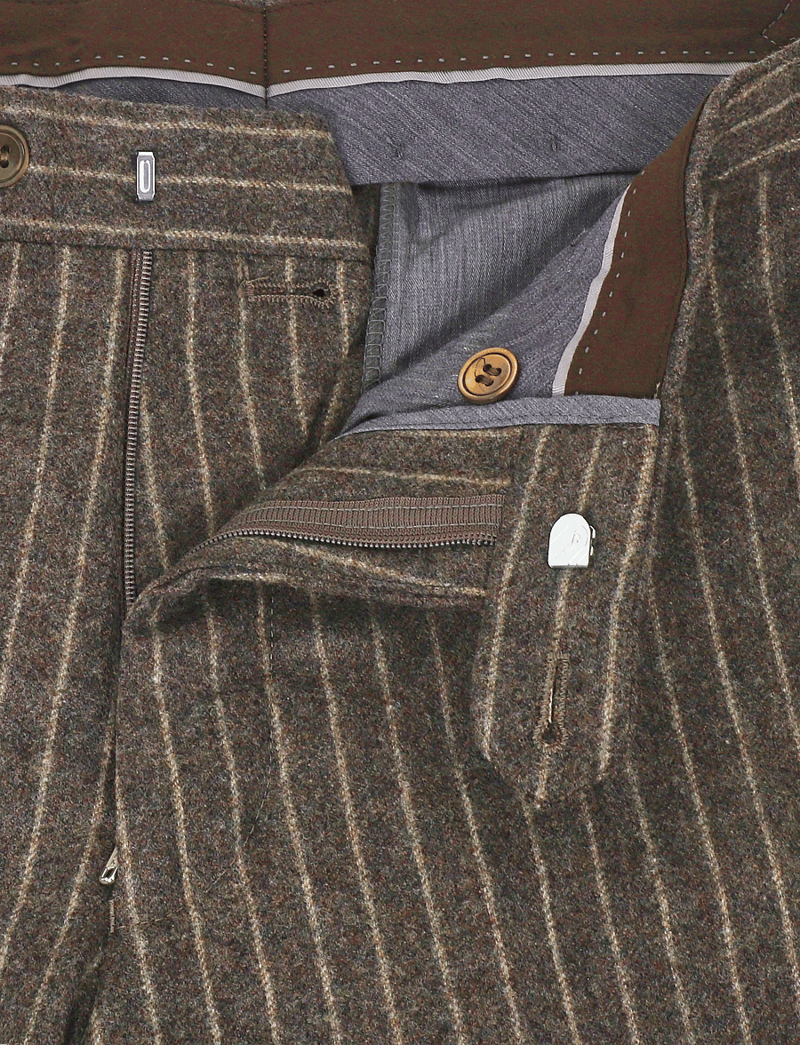 Oscar Jacobson - Dandy Side Adjuster Trousers - hazelnut brown - 3