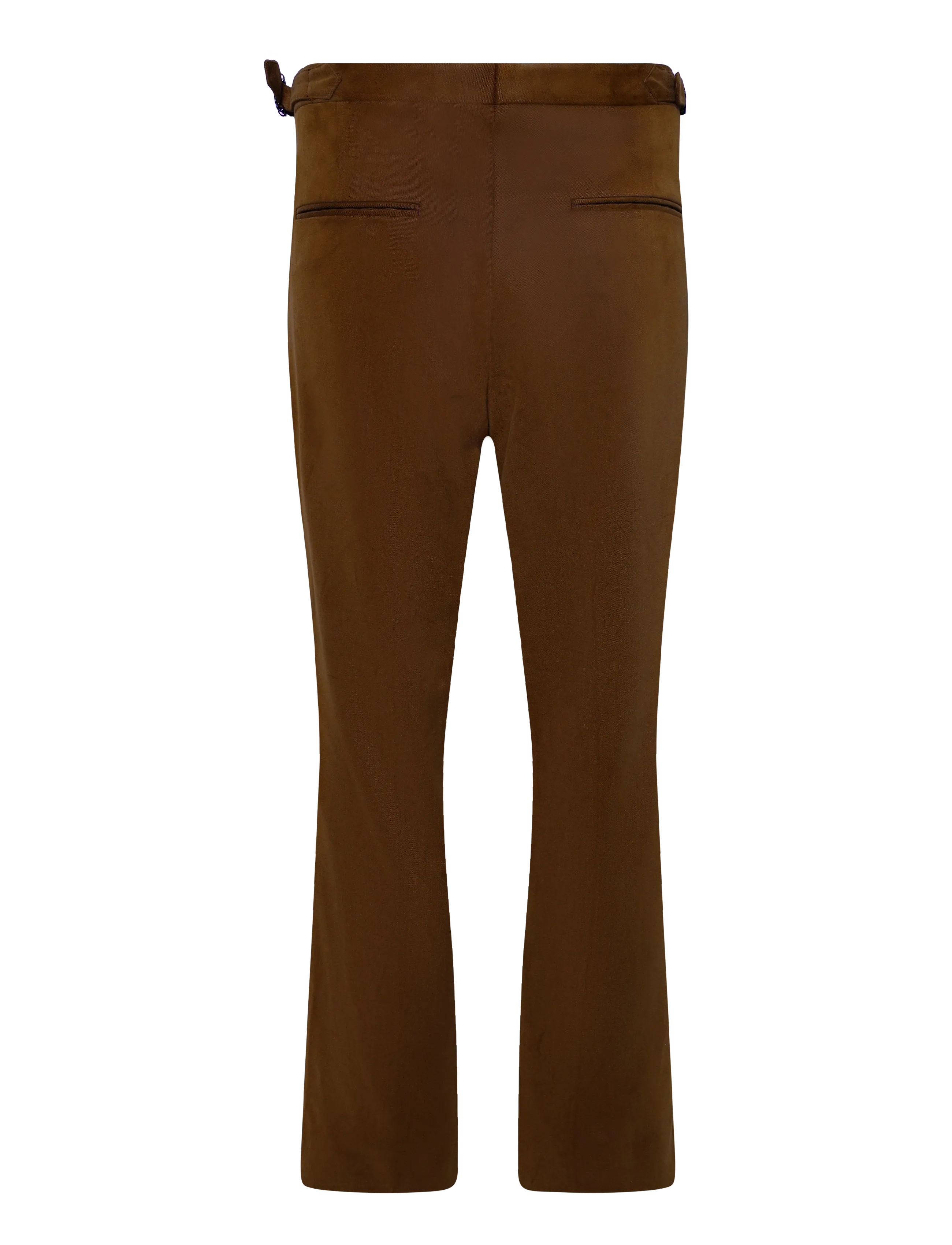 Oscar Jacobson - Dandy Side Adjuster Trousers - chinos - brown leaf - 1