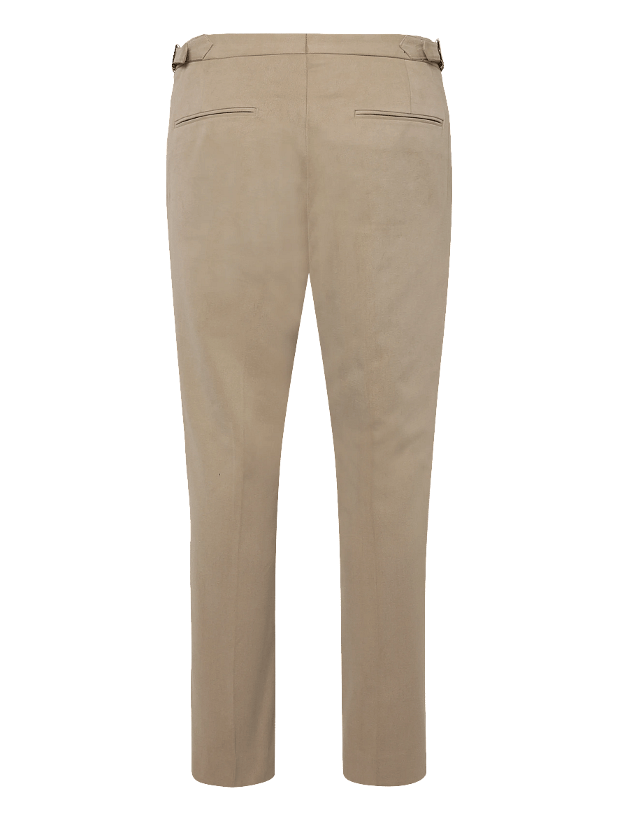 Oscar Jacobson - Dandy Side Adjuster Trousers - chino-püksid - dusty beige - 1