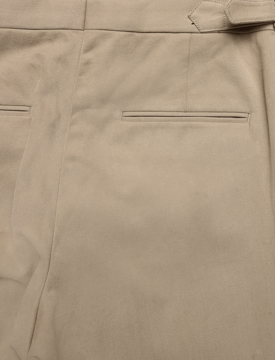 Oscar Jacobson - Dandy Side Adjuster Trousers - chino-püksid - dusty beige - 2