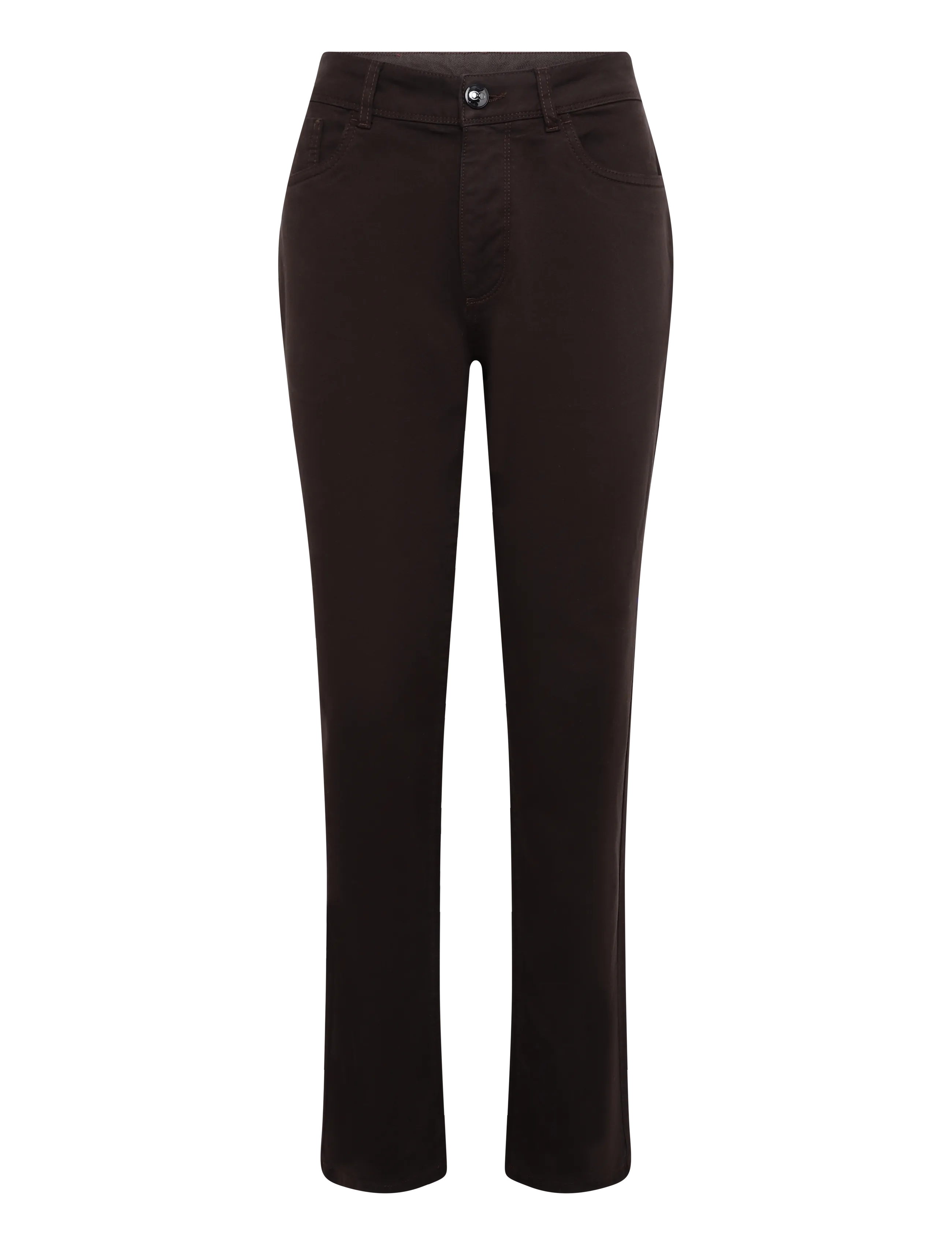 Oscar Jacobson Slim Fit 5-Pocket Stretch Peached Cotton - Chinos - NAVY / navy