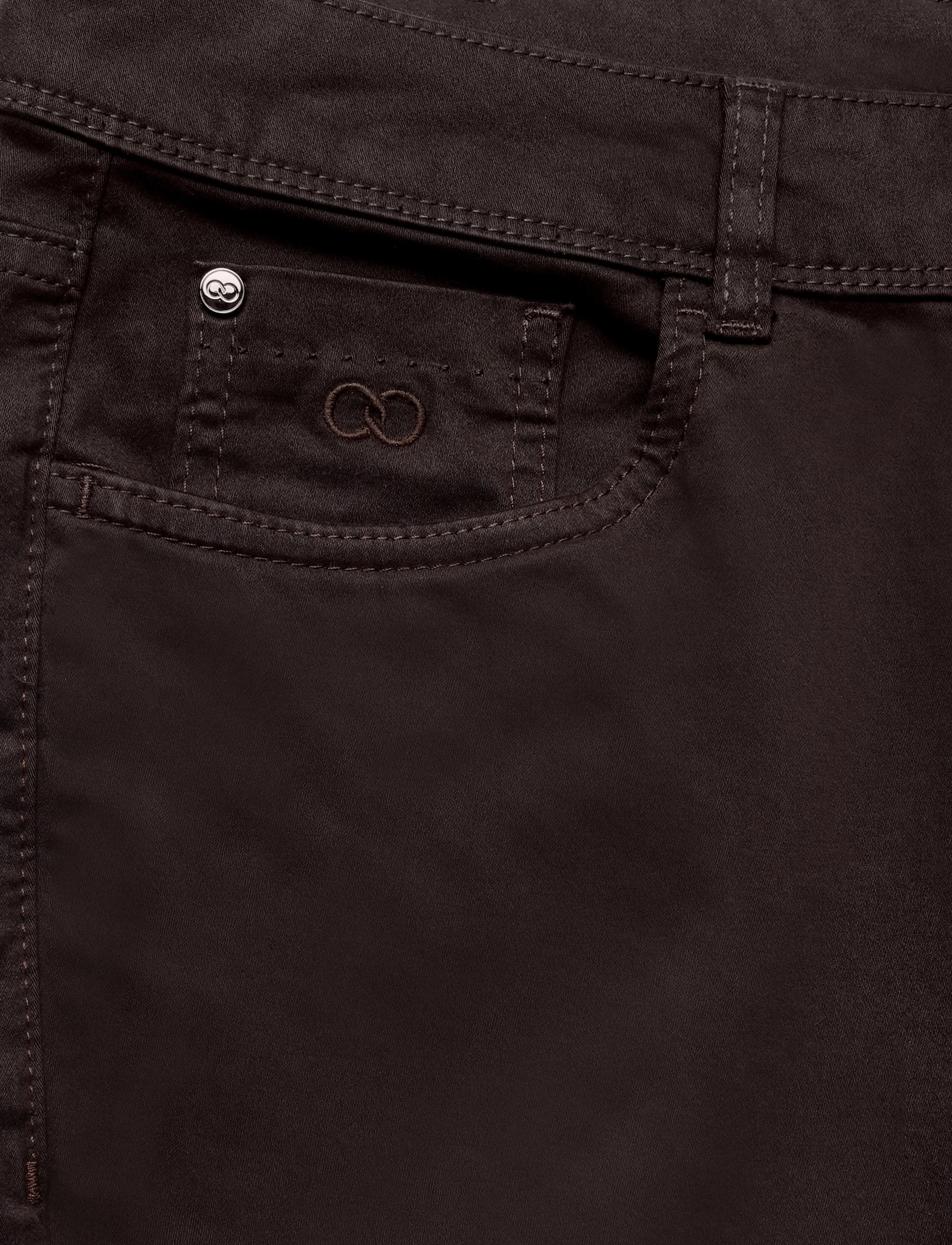 Oscar Jacobson - Slim Fit 5-Pocket Stretch Peached Cotton - chinos - navy - 2
