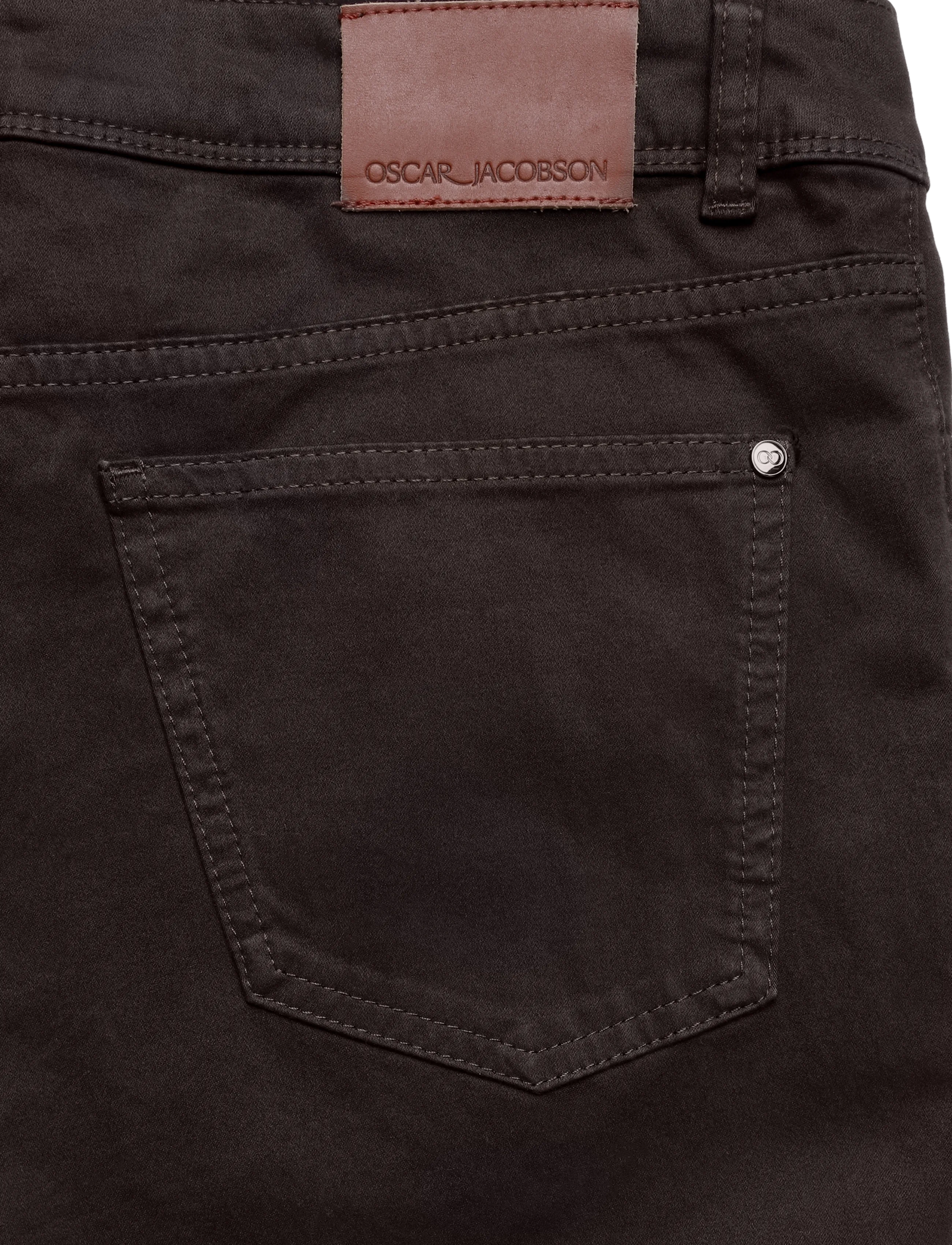 Oscar Jacobson - Slim Fit 5-Pocket Stretch Peached Cotton - chinos - navy - 4
