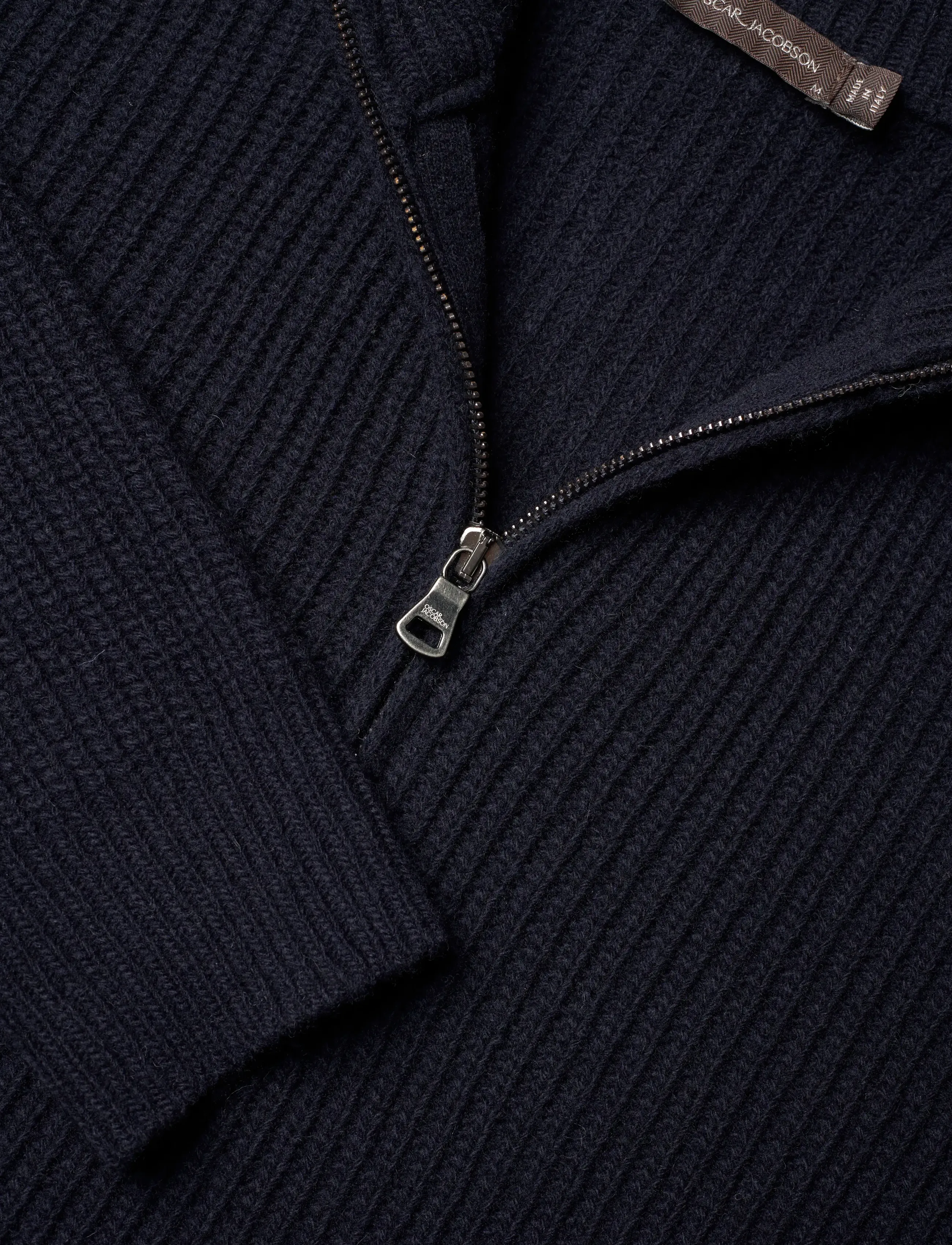 Oscar Jacobson - Mauritz Half zip - half zip strik - navy - 3