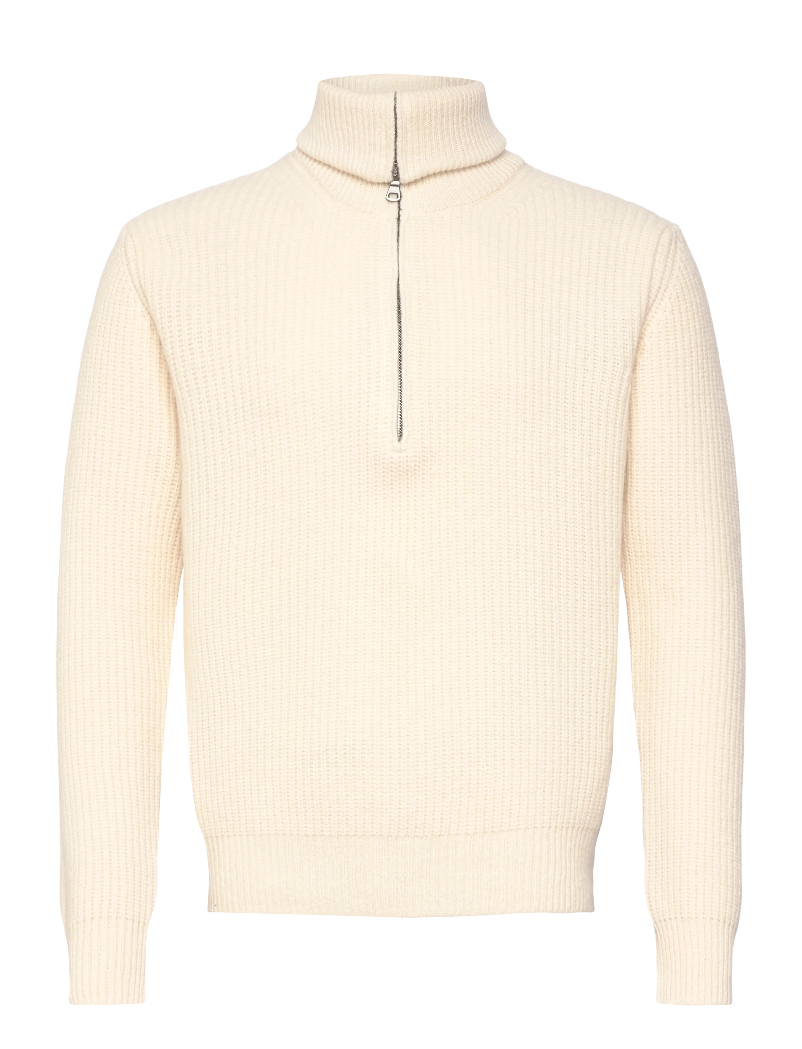Oscar Jacobson Mauritz Half Zip, XL, Knitwear, Creme - Full Zip Jumpers, Männerswear