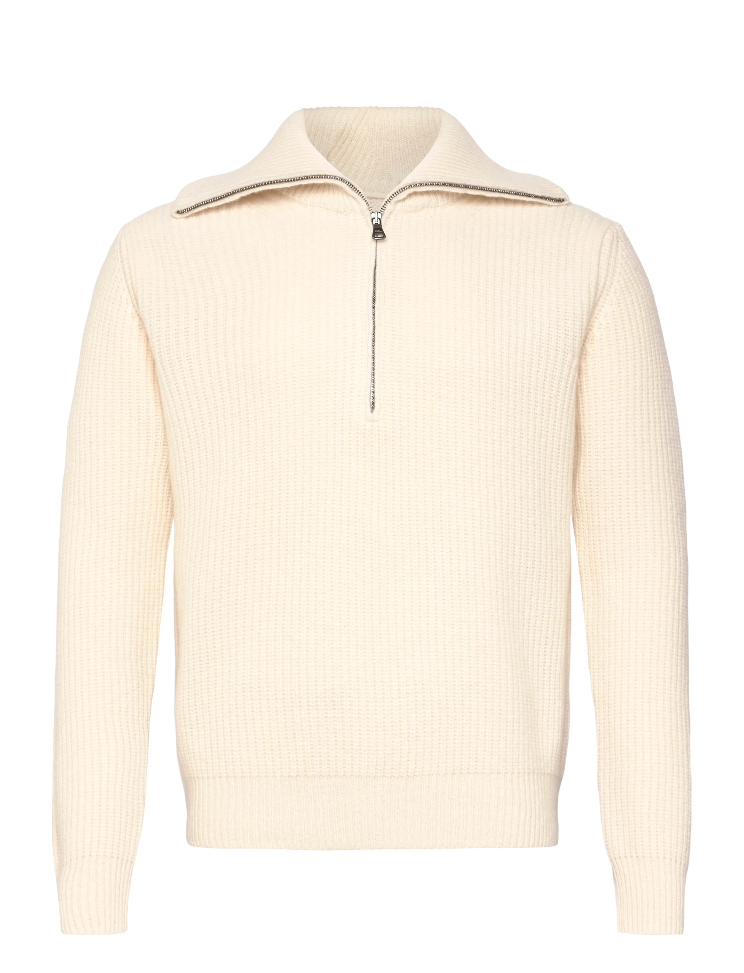 Oscar Jacobson - Mauritz Half zip - puolivetoketjulliset neuleet - white shell - 2