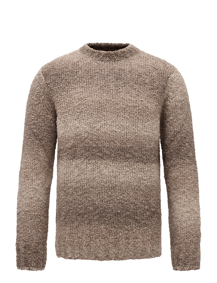 Oscar Jacobson - Ronnie Roundneck - rundhalsad - brick beige - 0