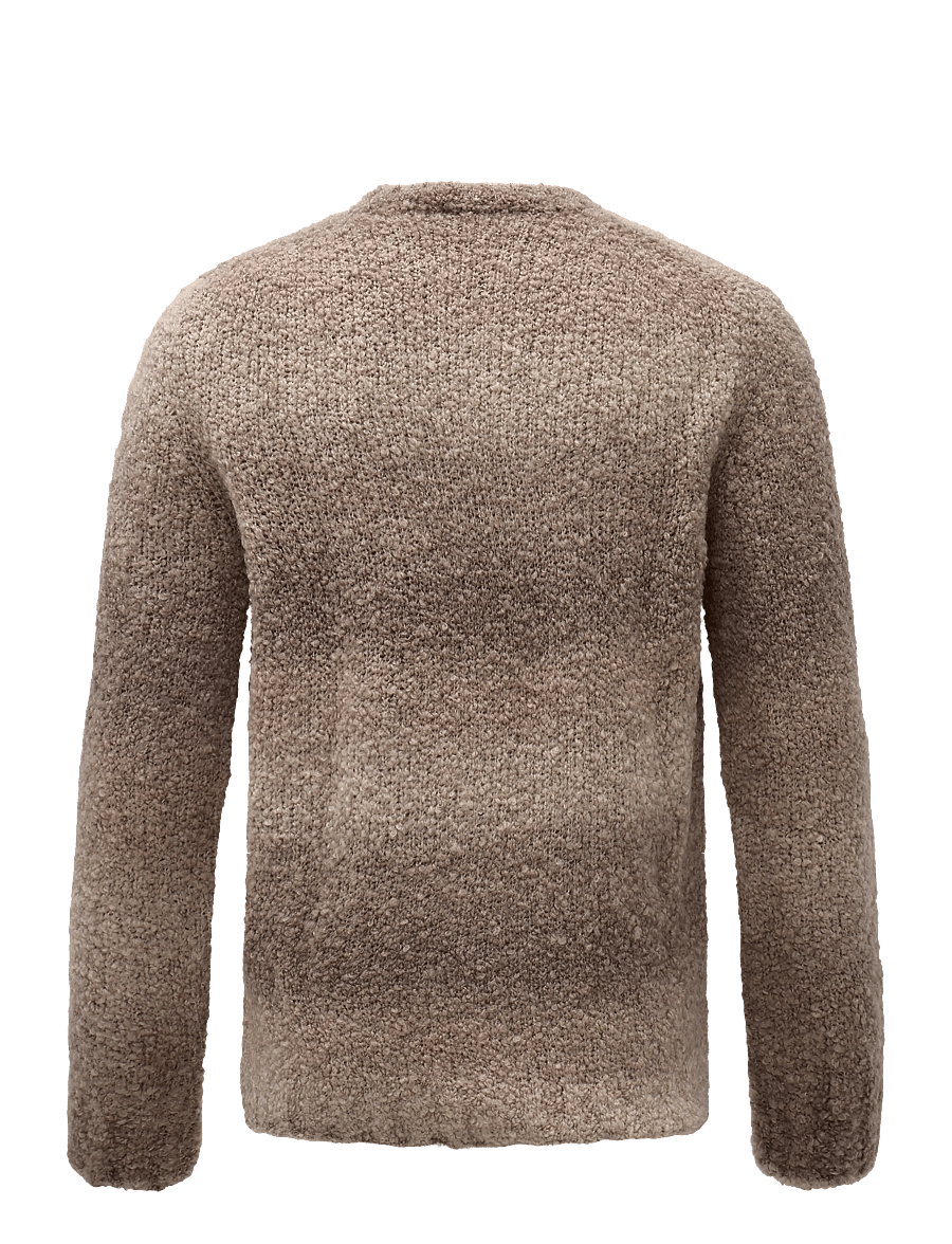 Oscar Jacobson - Ronnie Roundneck - rundhalsad - brick beige - 1