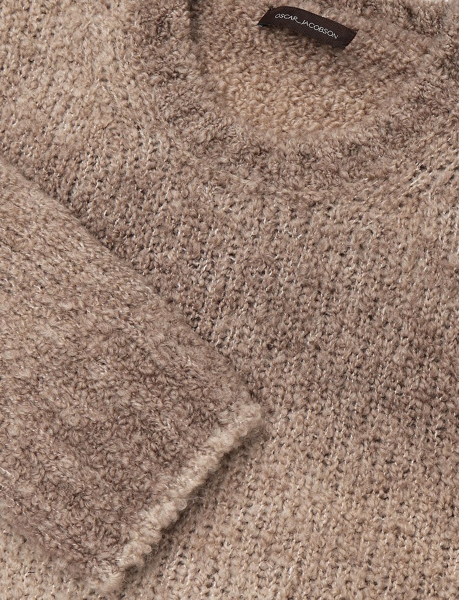 Oscar Jacobson - Ronnie Roundneck - rundhalsad - brick beige - 2