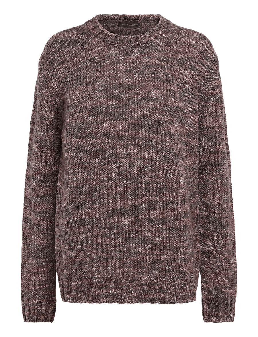 Oscar Jacobson - Ronnie Roundneck - round necks - purple - 0
