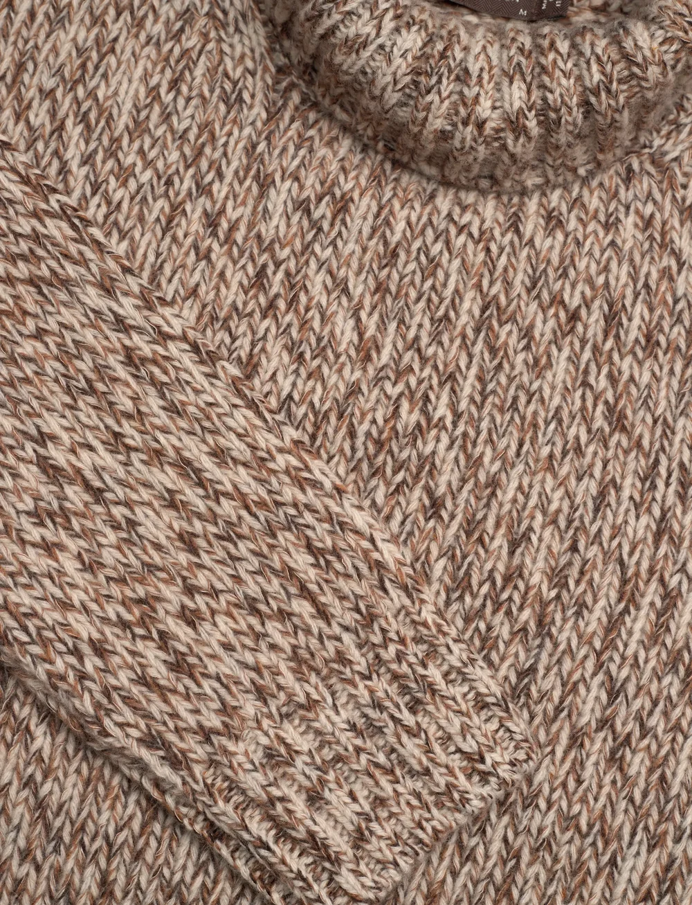 Oscar Jacobson - Mika Rollneck - kõrge kaelusega džemprid - brown plaice - 2