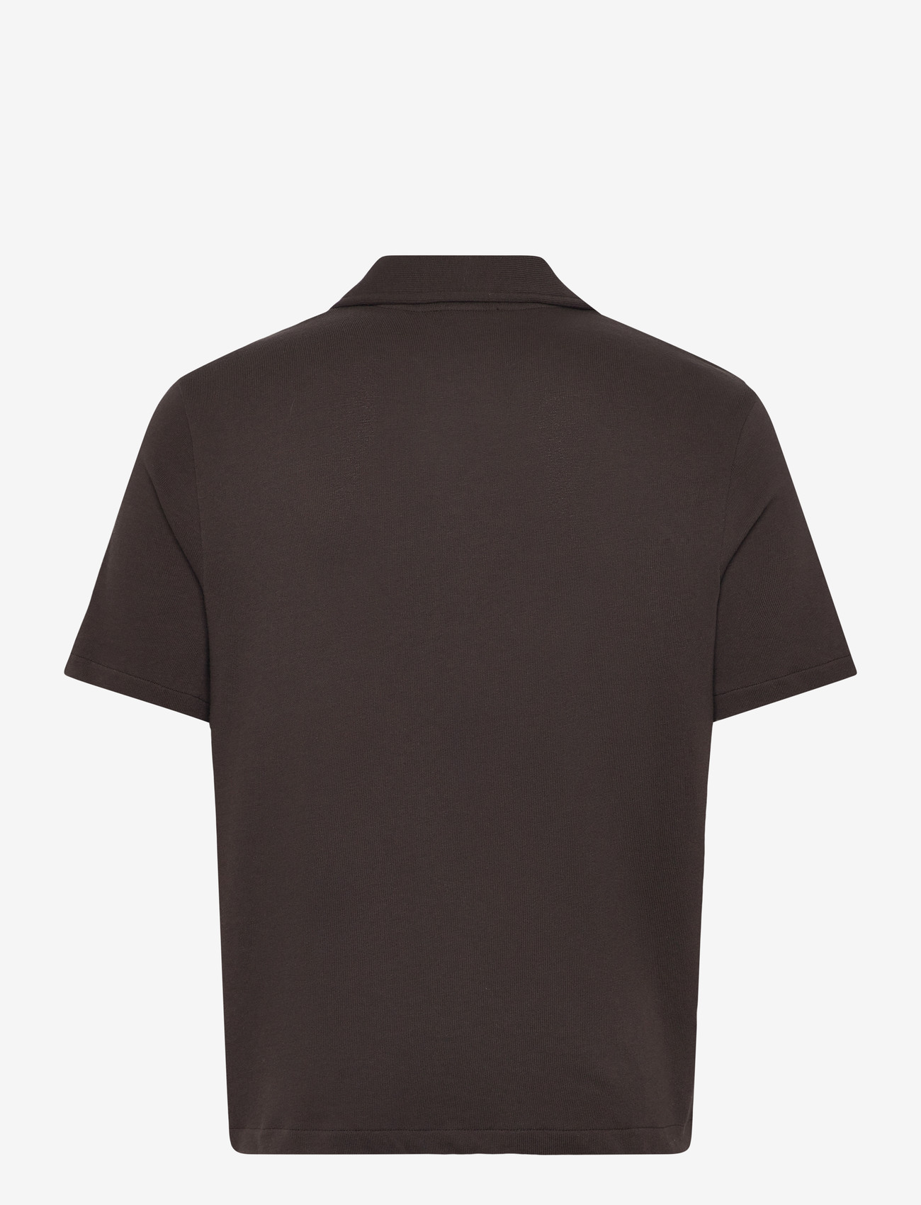 Oscar Jacobson - Kirk Knitted Shirt - basic skjorter - brown elk - 1