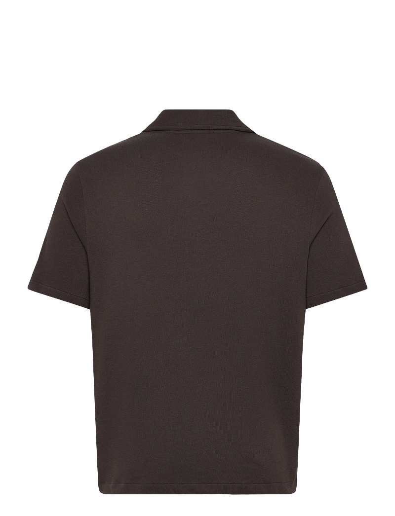 Oscar Jacobson - Kirk Knitted Shirt - basic-hemden - brown elk - 1