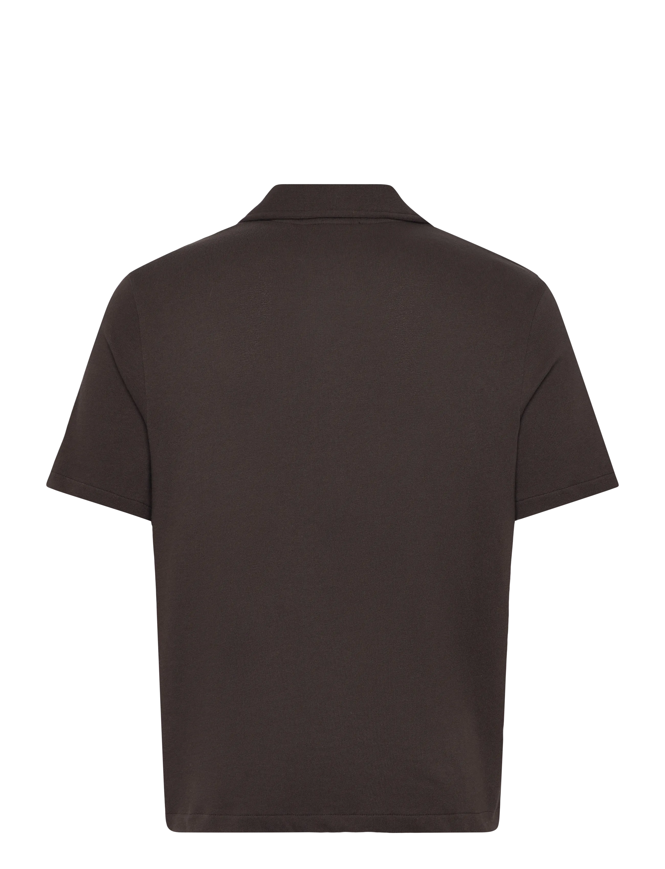 Oscar Jacobson - Kirk Knitted Shirt - basic overhemden - brown elk - 1