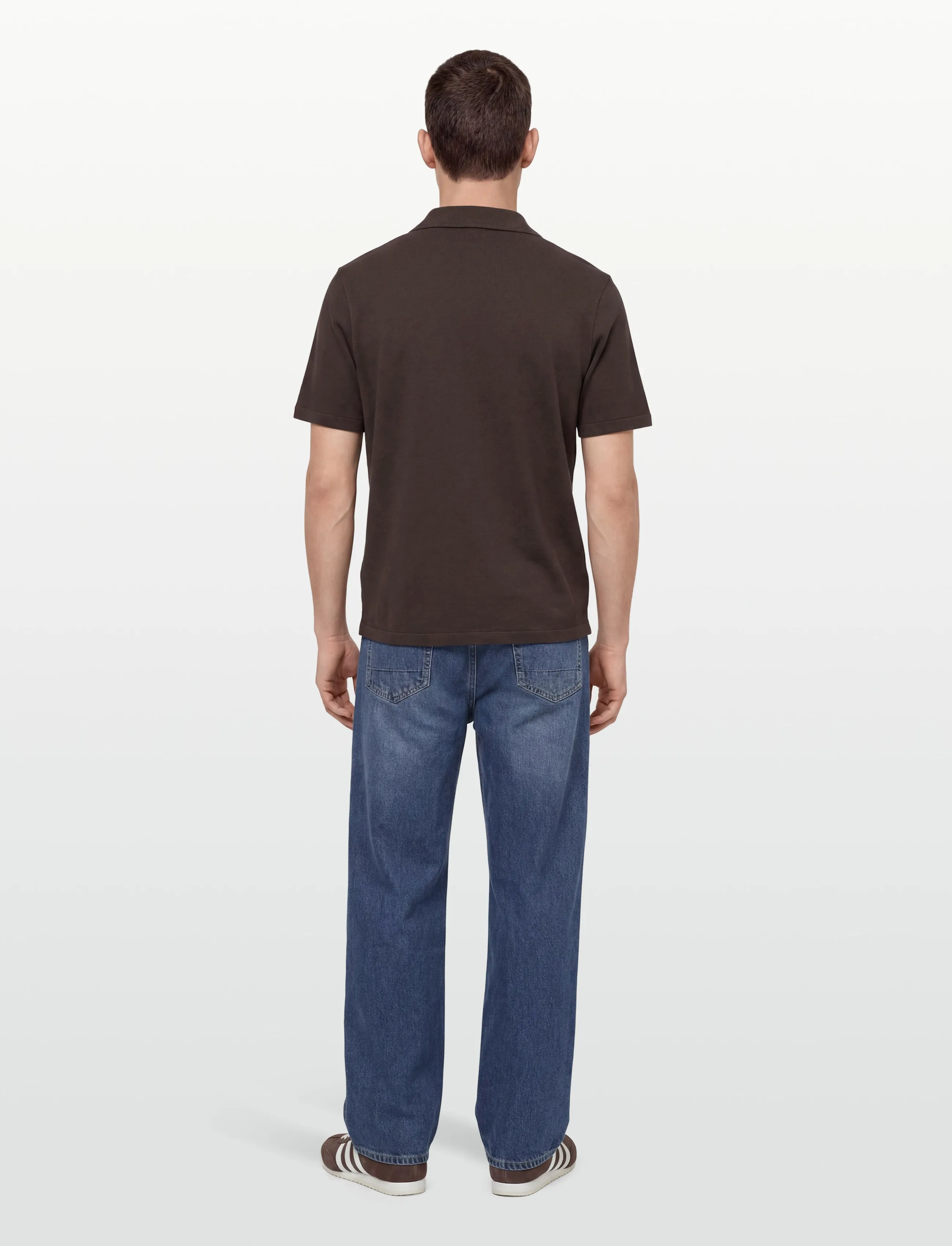 Oscar Jacobson - Kirk Knitted Shirt - basic shirts - brown elk - 4