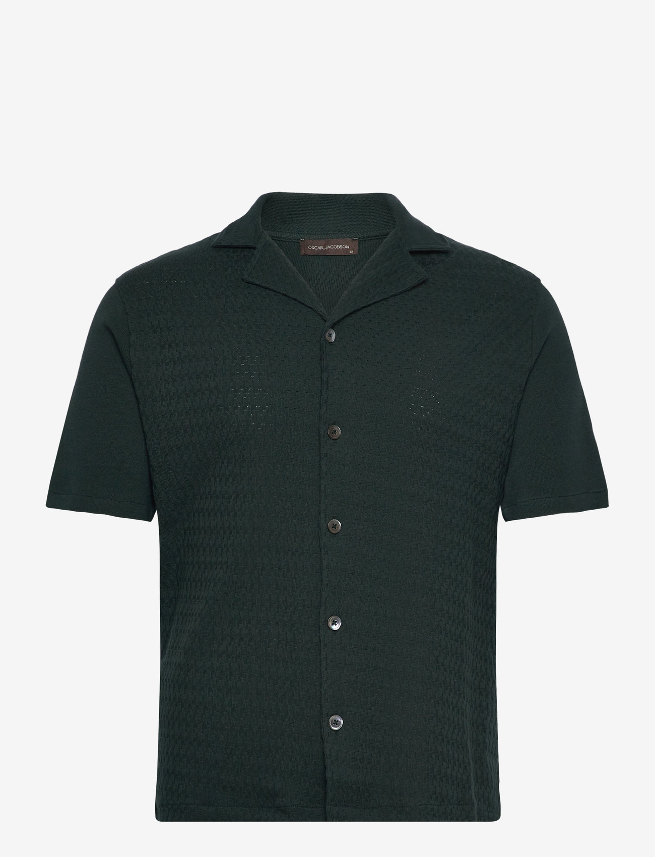 Oscar Jacobson - Kirk Knitted Shirt - cinary green - 0