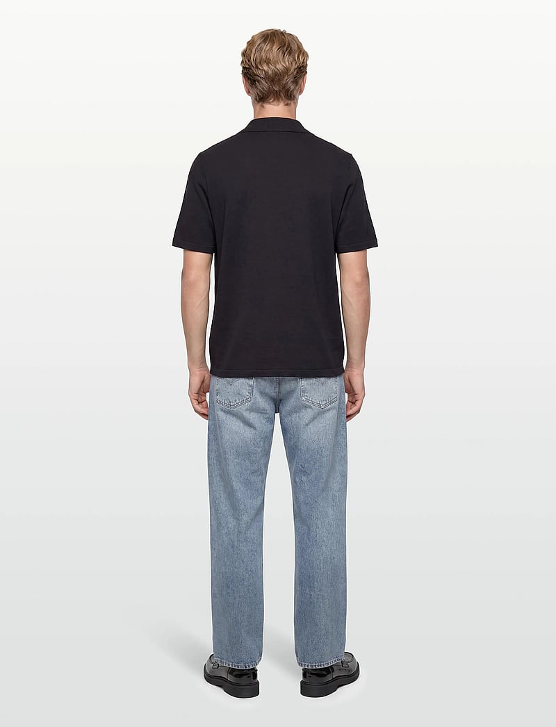 Oscar Jacobson - Kirk Knitted Shirt - basic-hemden - night blue - 4