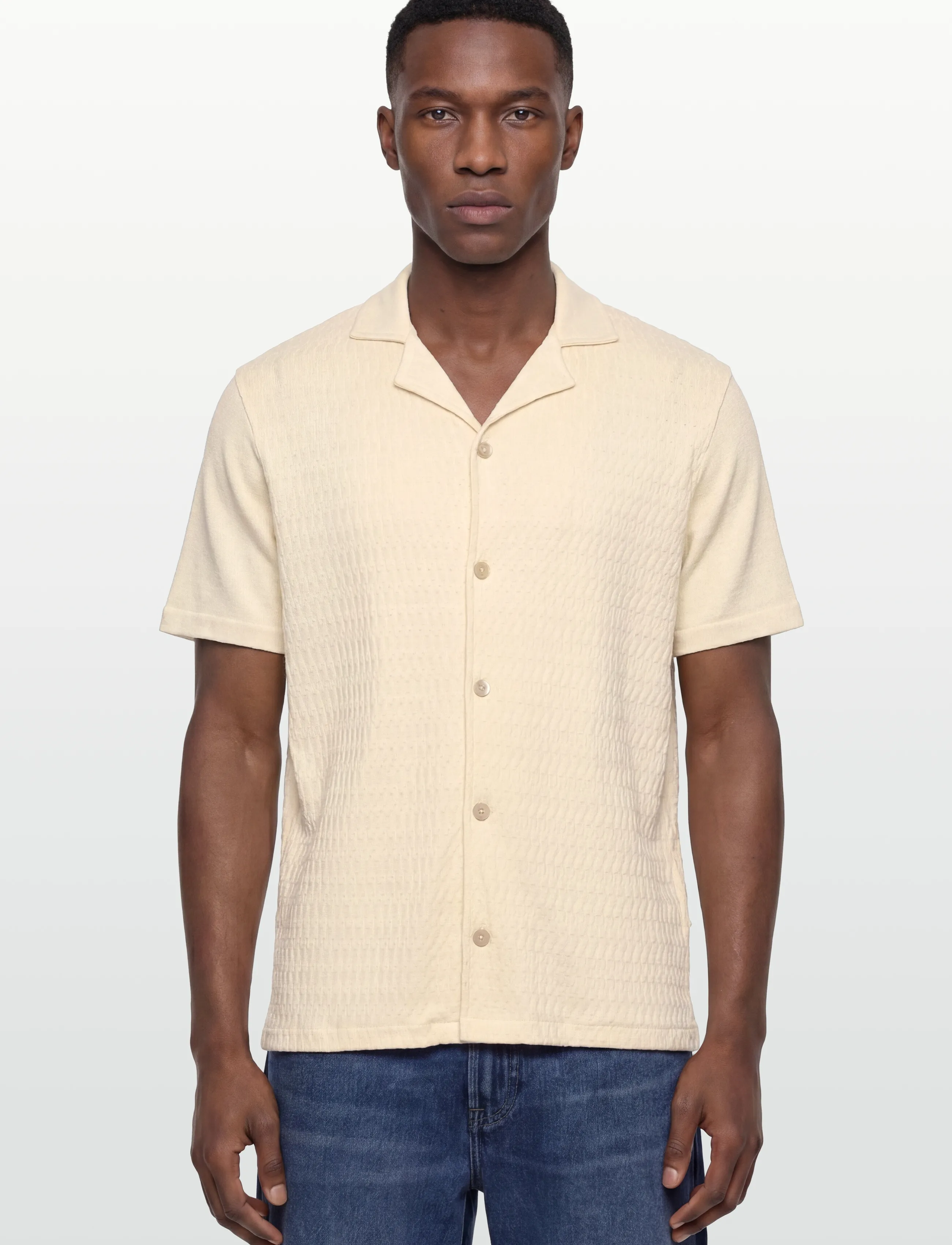 Oscar Jacobson - Kirk Knitted Shirt - tavalised t-särgid - pompona yellow - 3