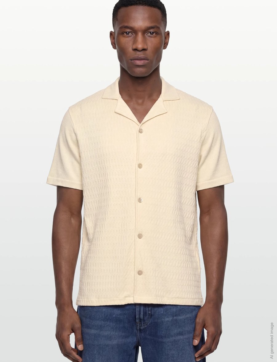 Oscar Jacobson - Kirk Knitted Shirt - basic-hemden - pompona yellow - 3