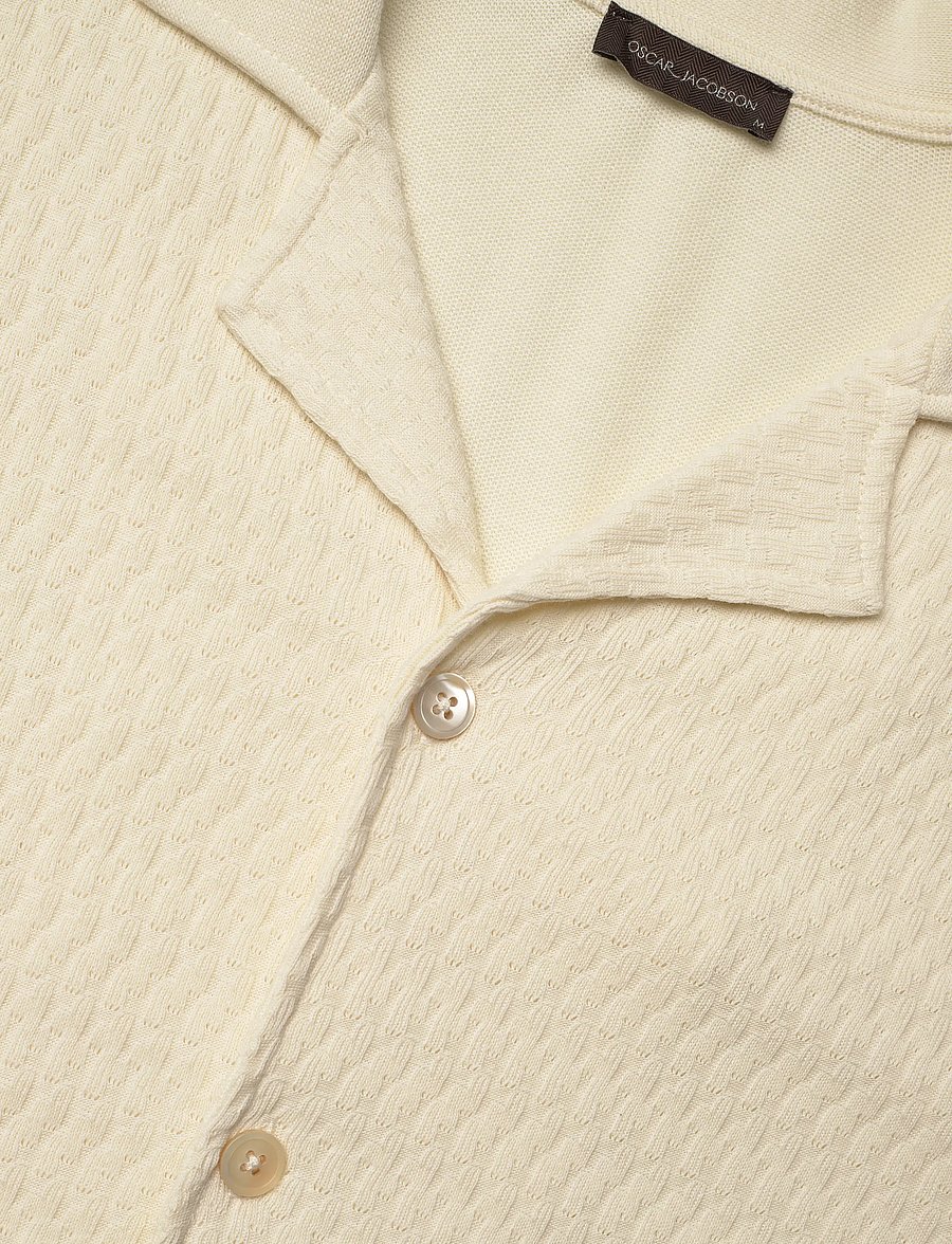 Oscar Jacobson - Kirk Knitted Shirt - basic-hemden - pompona yellow - 5