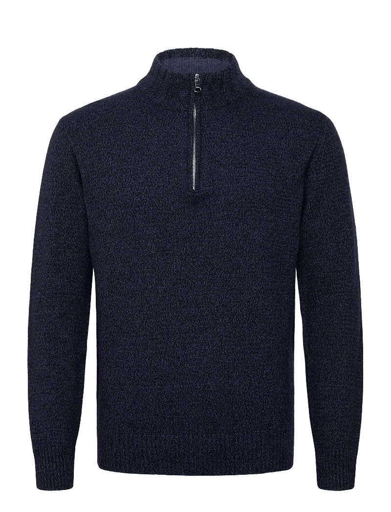 Oscar Jacobson - Paul Half Zip - tõmblukk-kaelusega dressipluusid - atlantic blue - 0