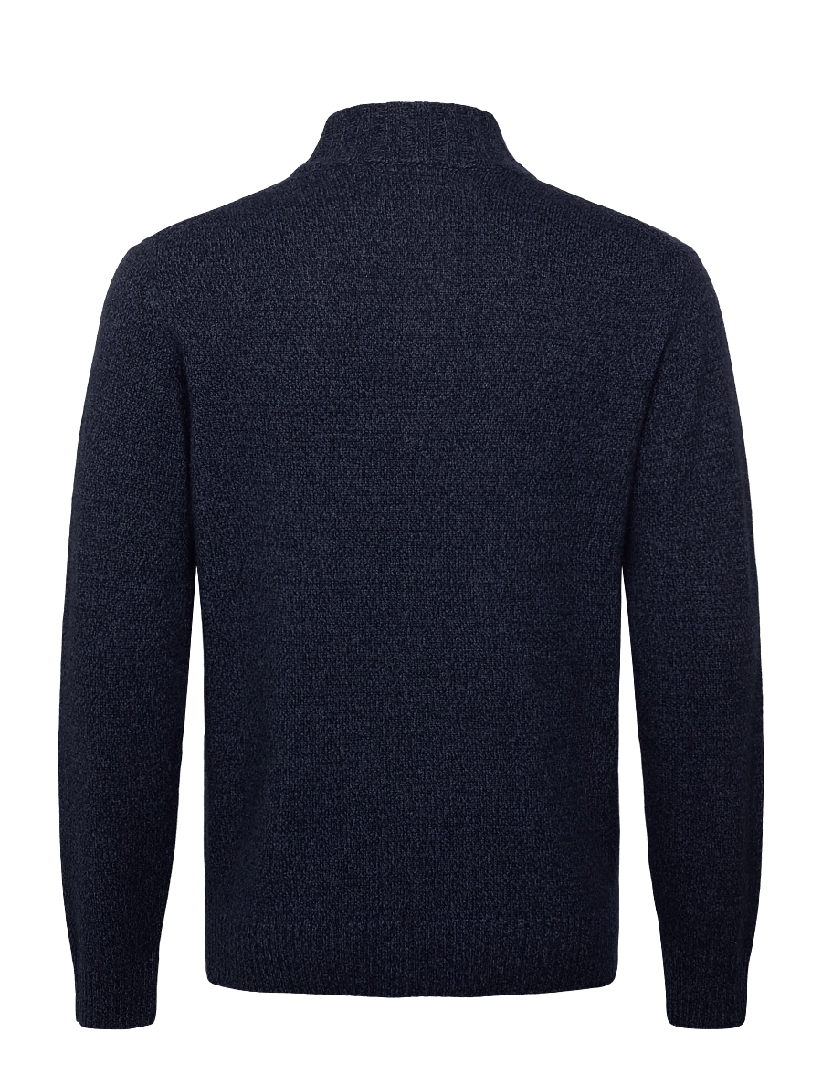 Oscar Jacobson - Paul Half Zip - halfzip strik - atlantic blue - 1