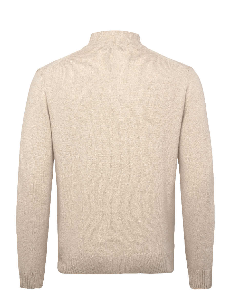 Oscar Jacobson - Paul Half Zip - halfzip strik - beach beige - 1