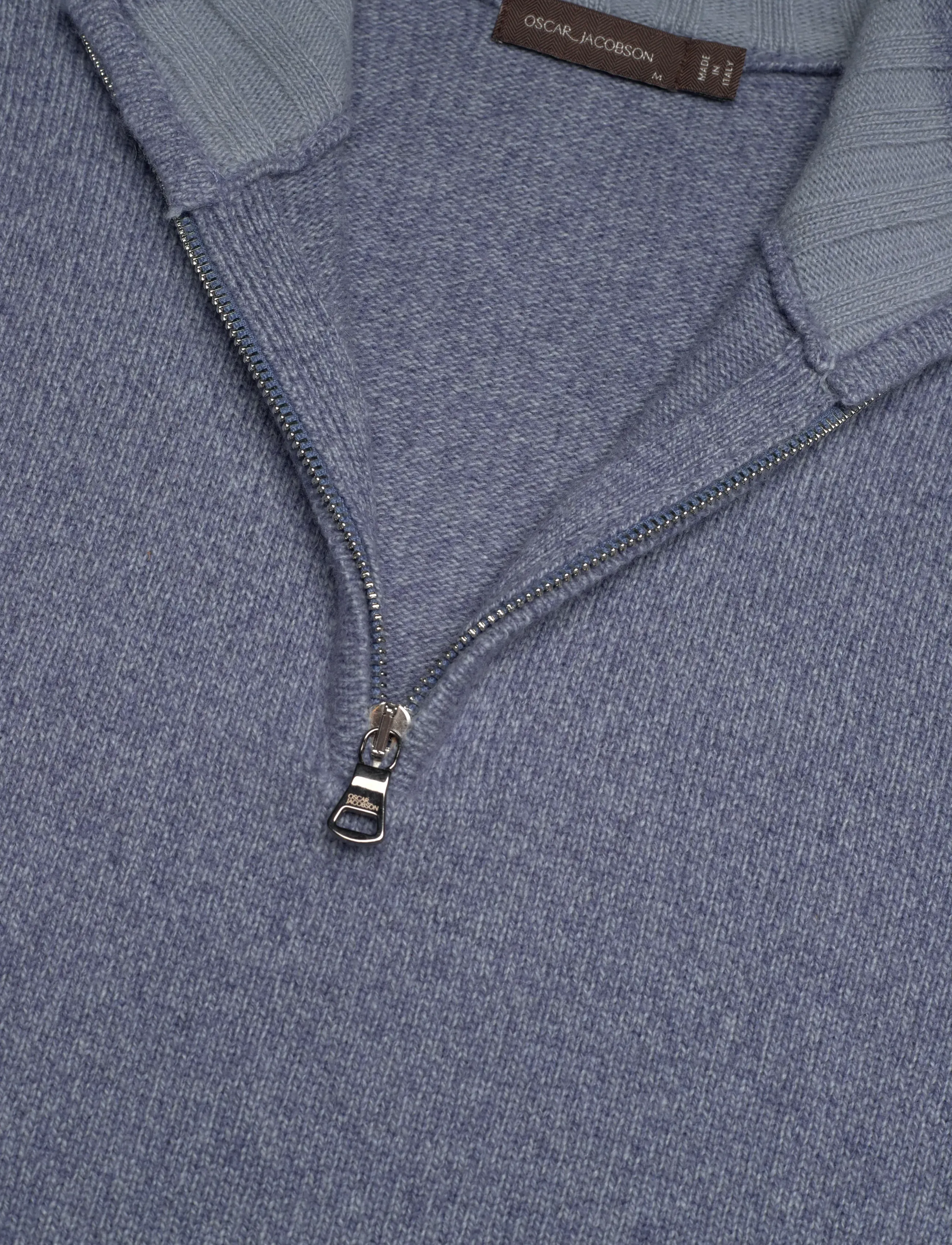 Oscar Jacobson - Paul Half Zip - pullover mit halbem reißverschluss - cob blue - 2