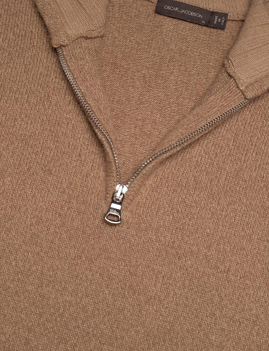 Oscar Jacobson - Paul Half Zip - half zip-tröjor - toffee beige - 2