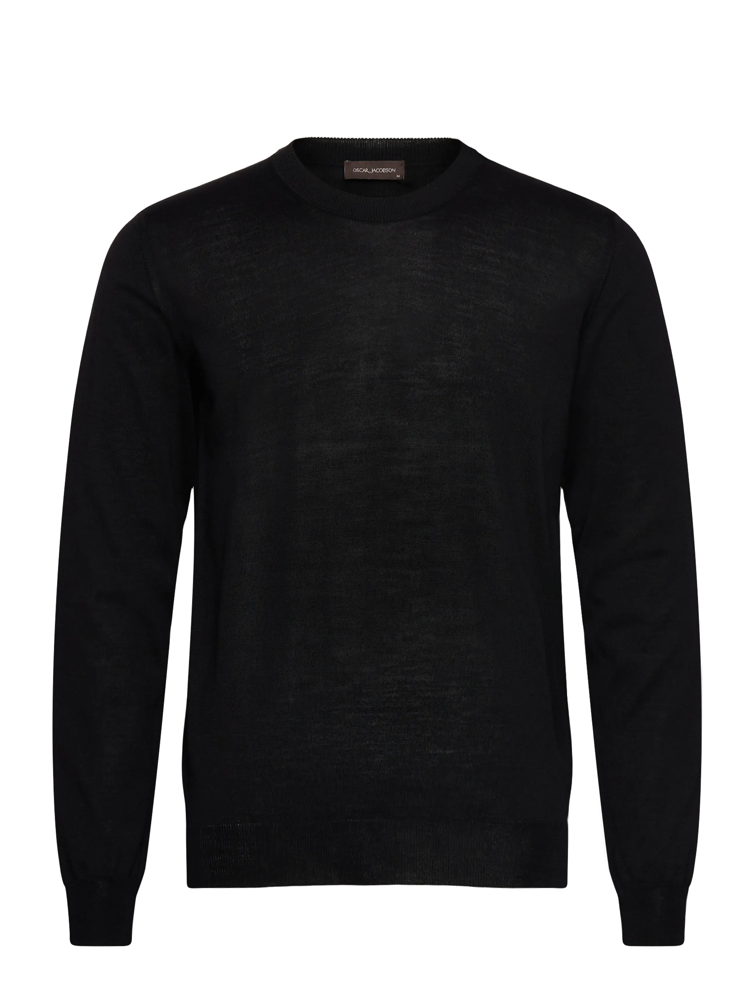 Oscar Jacobson Miguel Roundneck - Strickmode - BLACK TILE / black