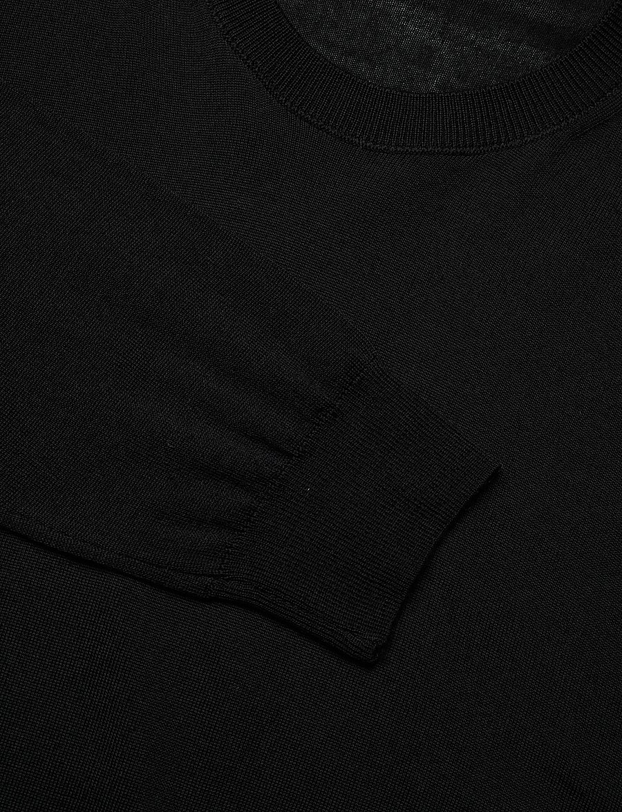 Oscar Jacobson - Miguel Roundneck - Ümmarguse kaelusega kudumid - black tile - 2