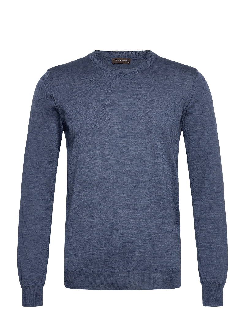 Oscar Jacobson - Miguel Roundneck - rund hals - denim blue - 0