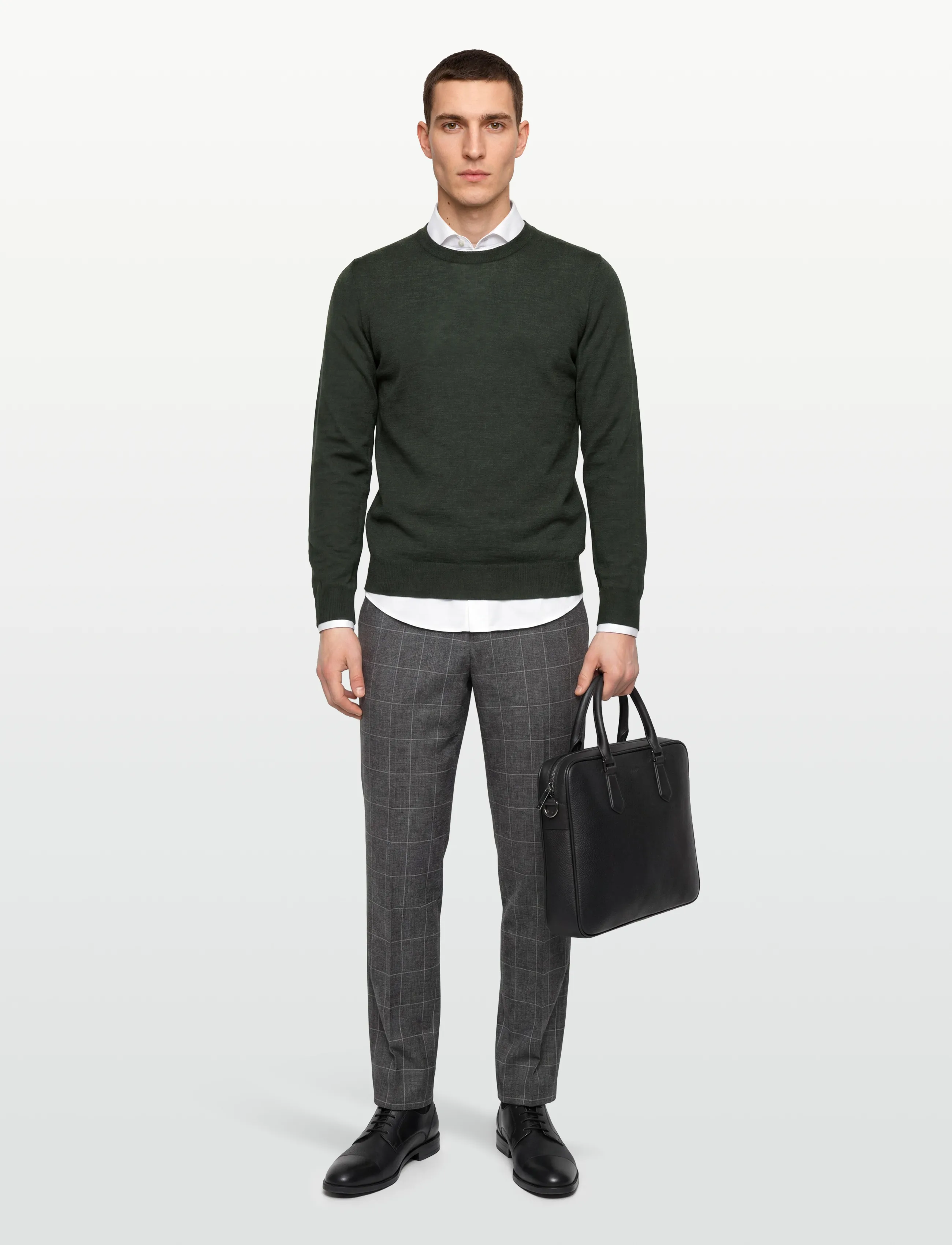 Oscar Jacobson Miguel Roundneck, M, Green, Strik > Runde Halse, Herre
