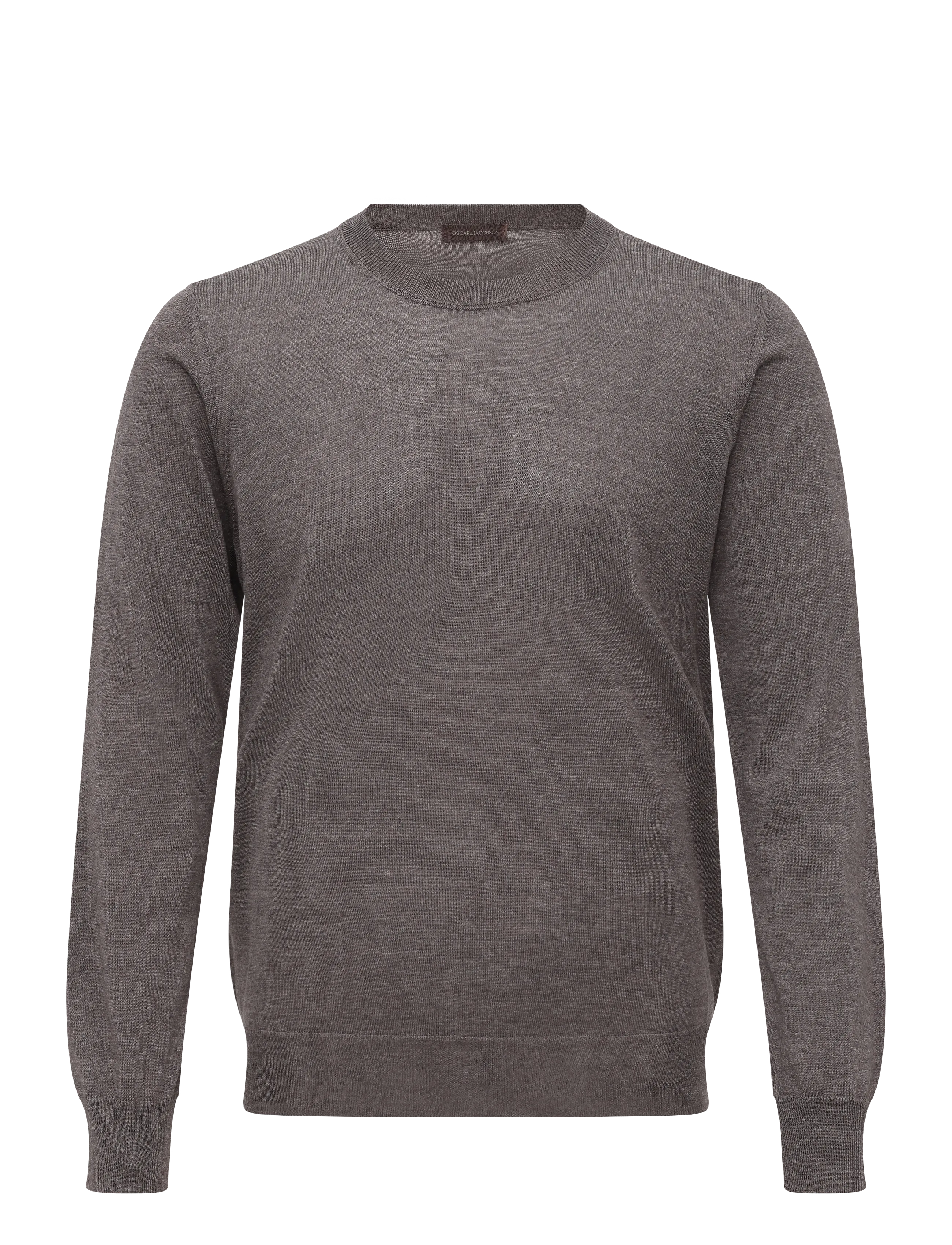Oscar Jacobson Miguel Roundneck - Knitwear - TAUPE BROWN / brown