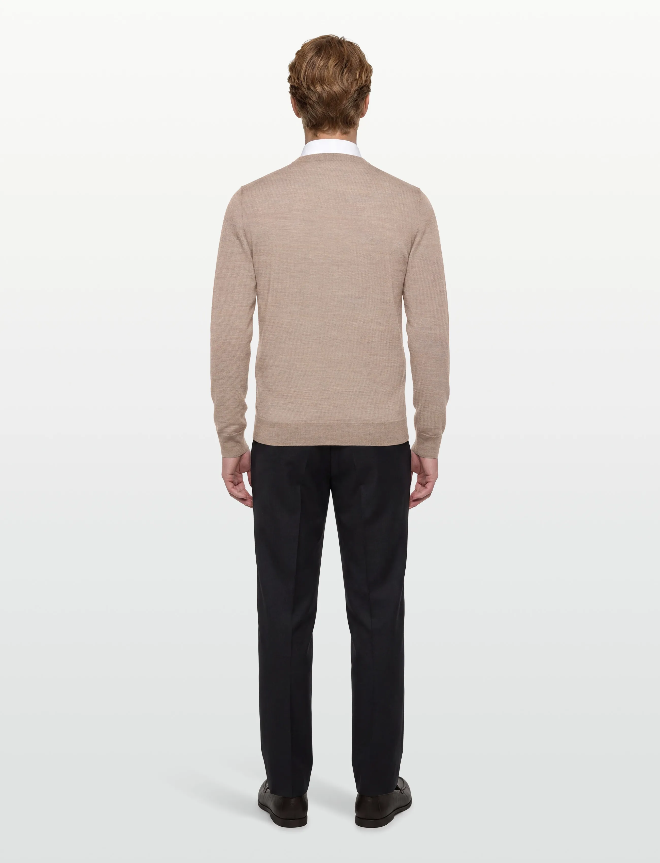 Oscar Jacobson - Miguel Roundneck - rundhals - baked beige - 4