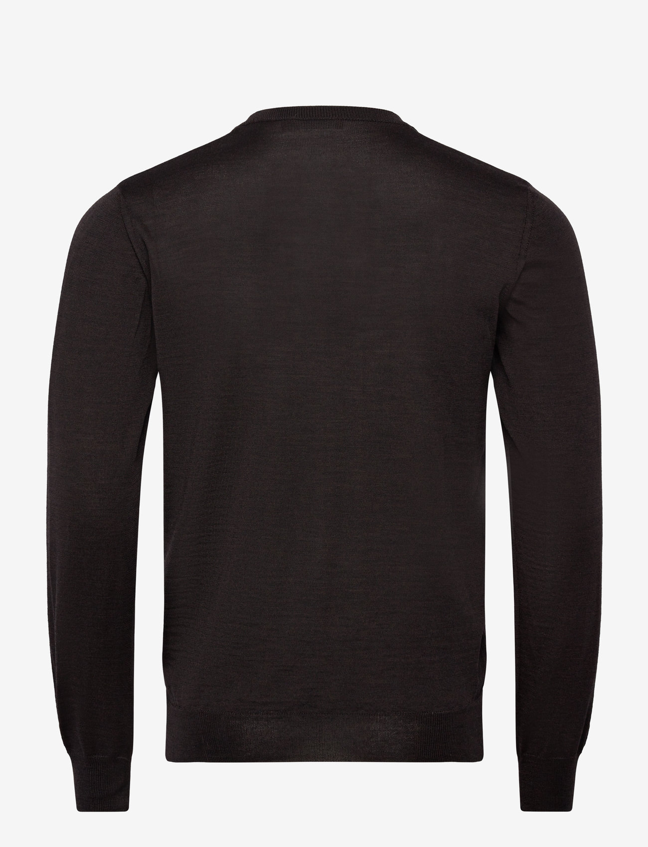 Oscar Jacobson - Miguel Roundneck - rund hals - brown flannel - 1