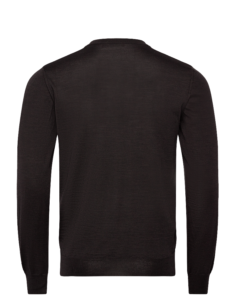 Oscar Jacobson - Miguel Roundneck - rund hals - brown flannel - 1