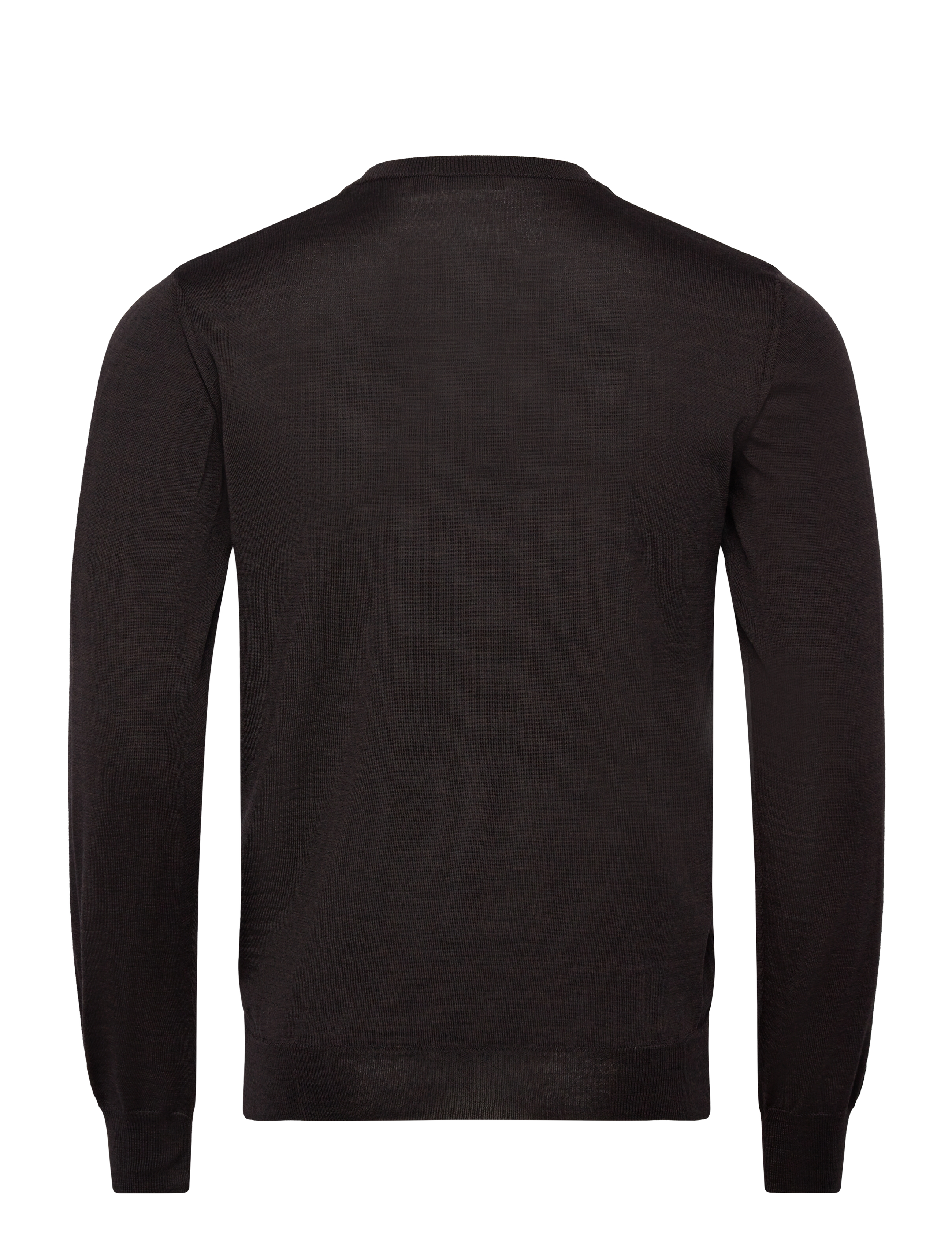 Oscar Jacobson - Miguel Roundneck - Ümmarguse kaelusega kudumid - brown flannel - 1