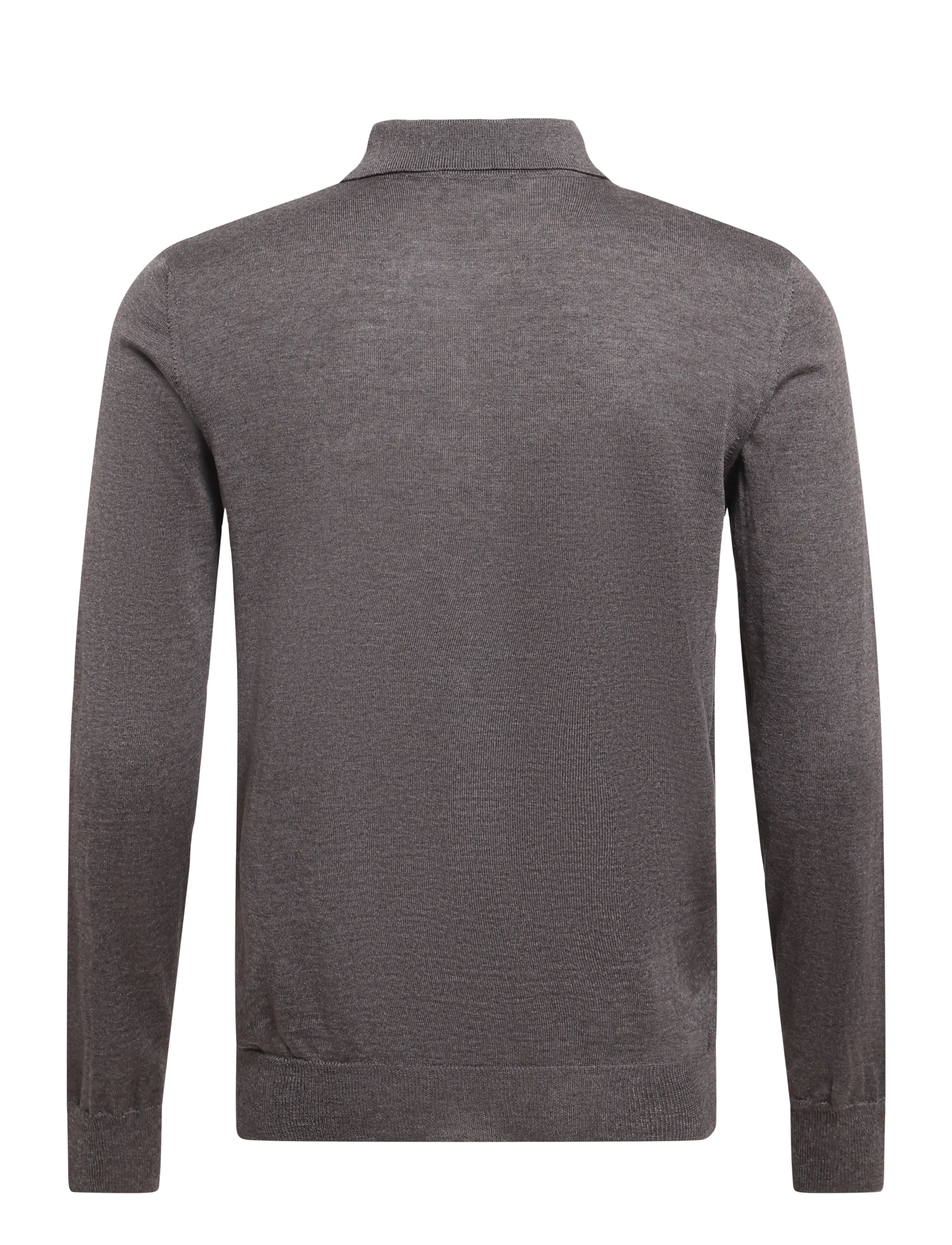 Oscar Jacobson - Melvin Poloshirt - långärmade stickade pikétröjor - taupe brown - 1