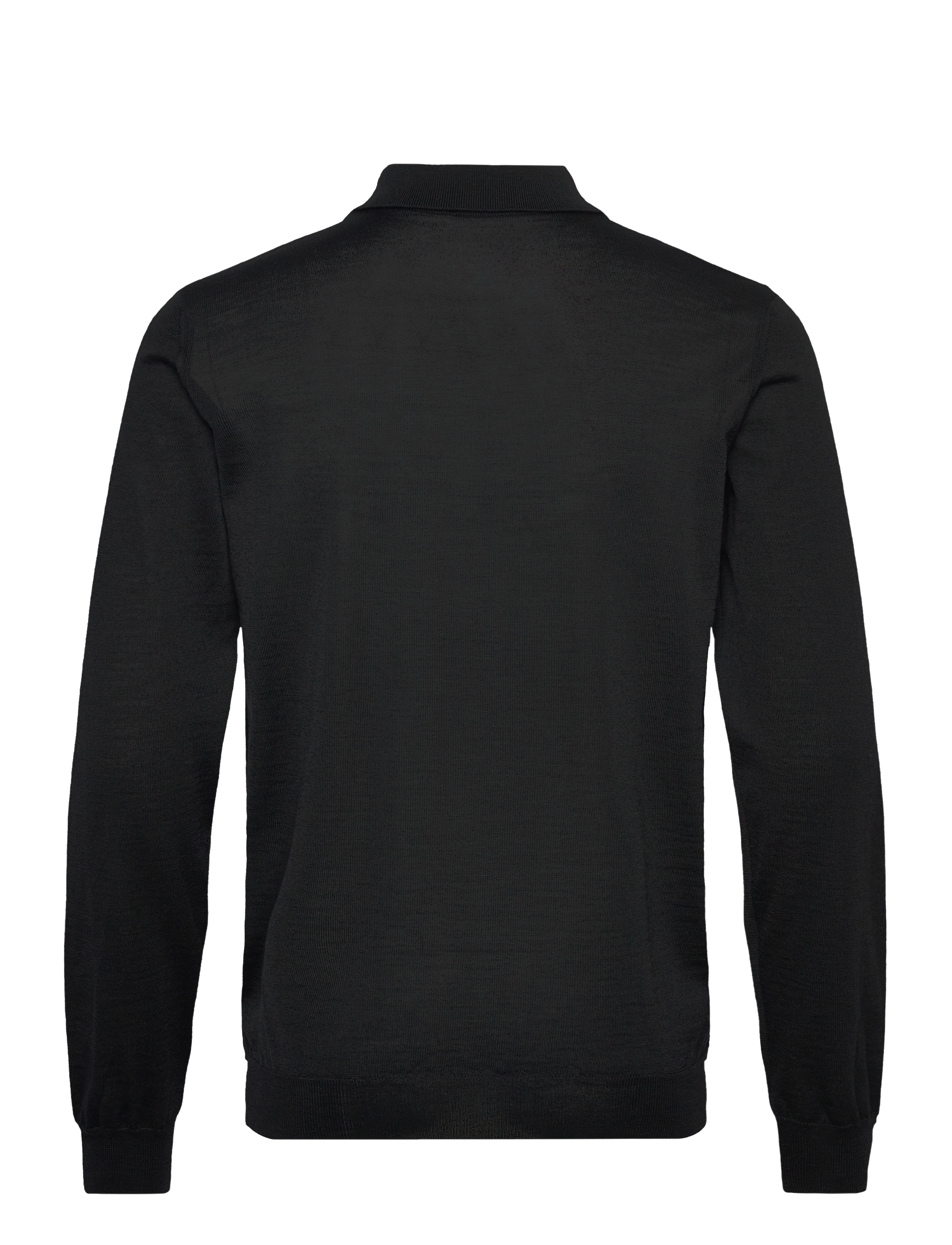 Oscar Jacobson - Melvin Poloshirt - pikkade varrukatega kootud polosärgid - black tile - 1