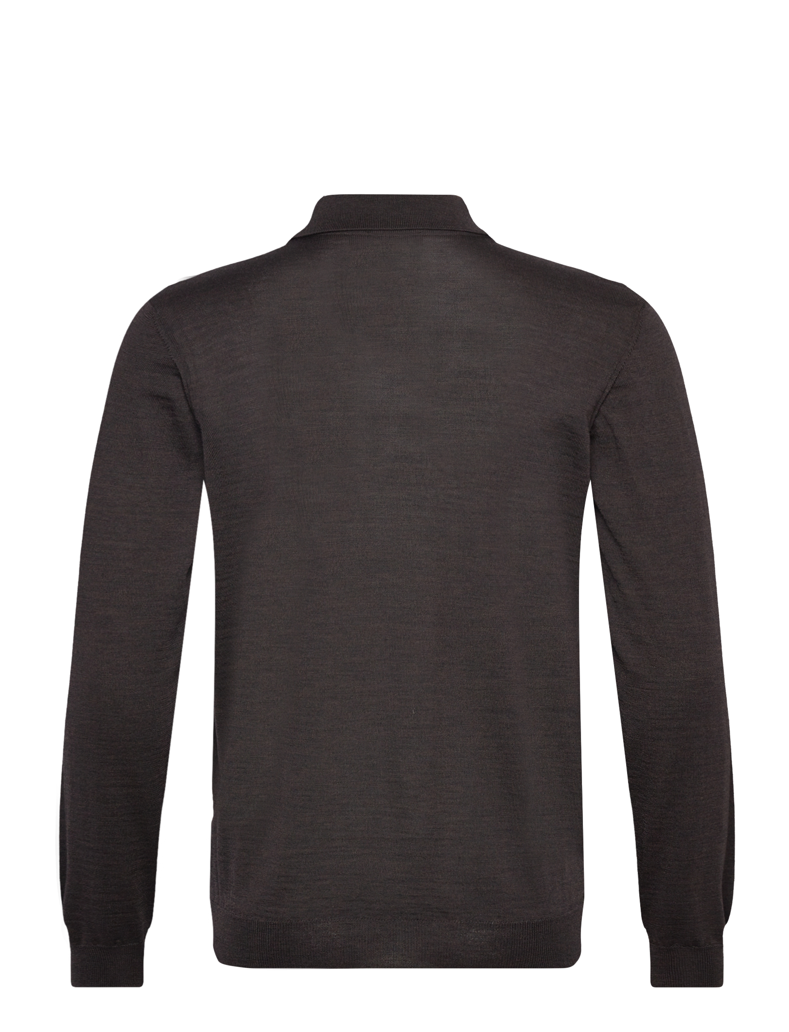 Oscar Jacobson - Melvin Poloshirt - pikkade varrukatega kootud polosärgid - brown flannel - 1