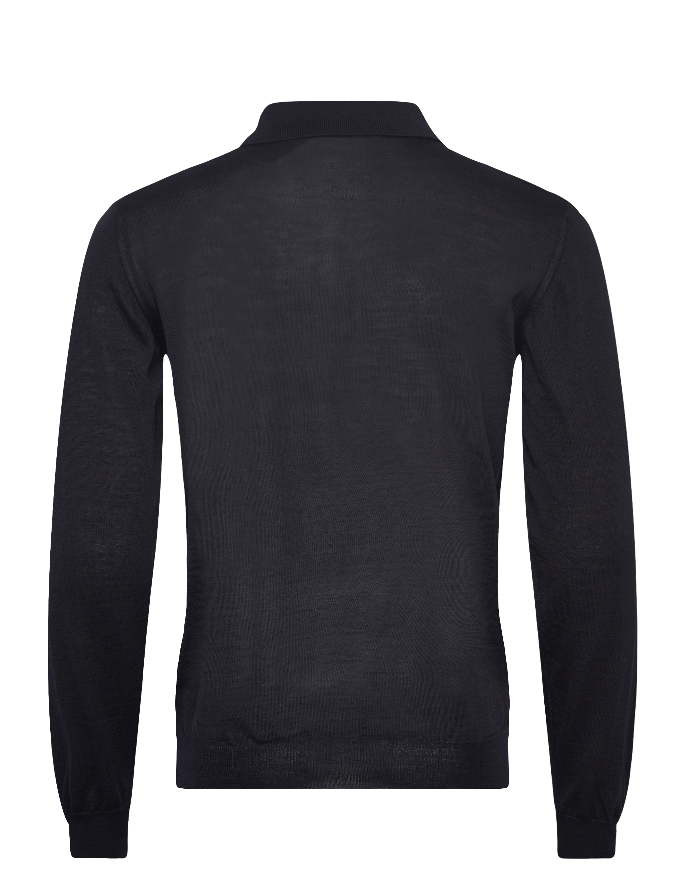Oscar Jacobson - Melvin Poloshirt - langärmelige gestrickte polohemden - night blue - 1