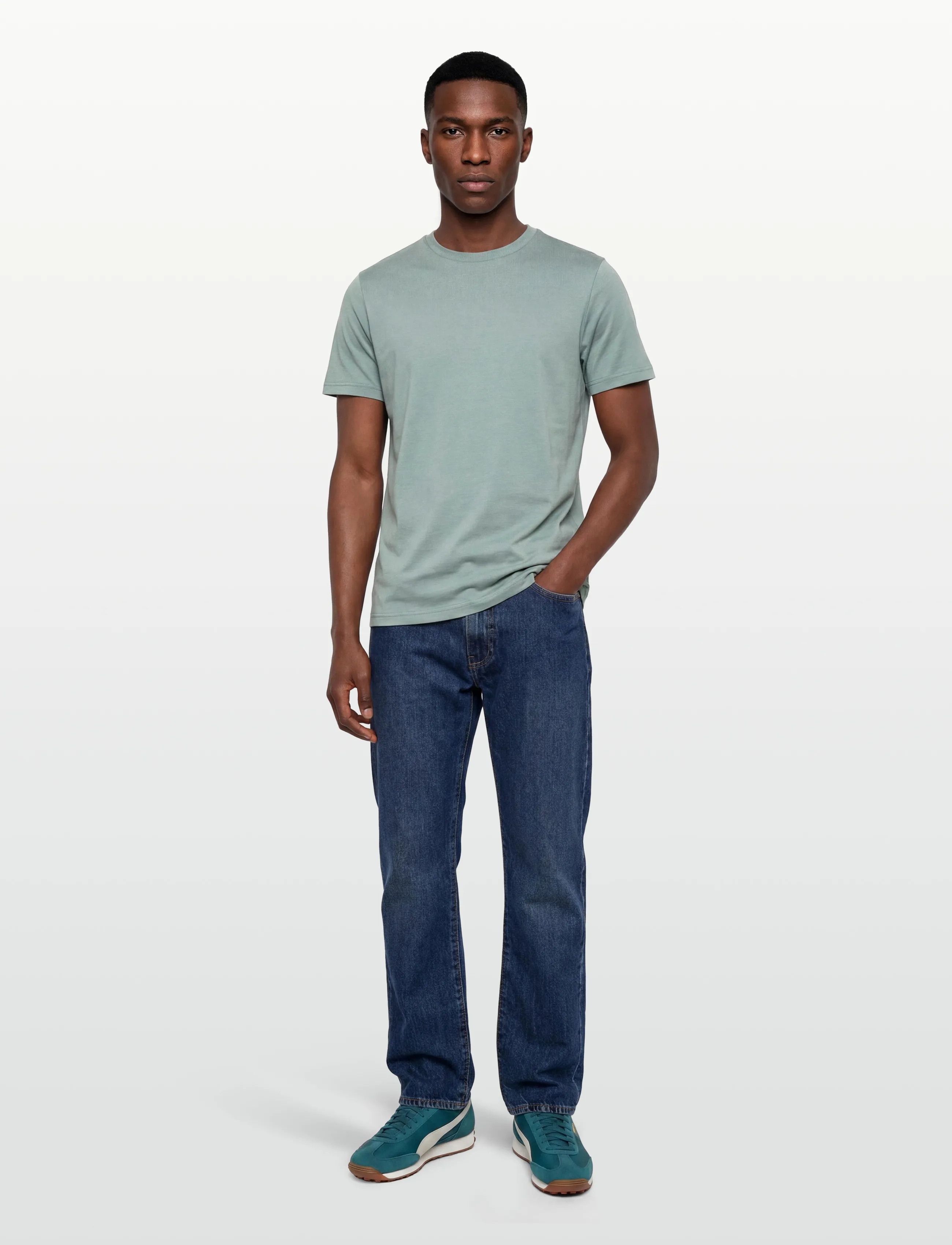 Oscar Jacobson Kim T-shirt S-S - T-Shirts - ROSMARY GREEN / green